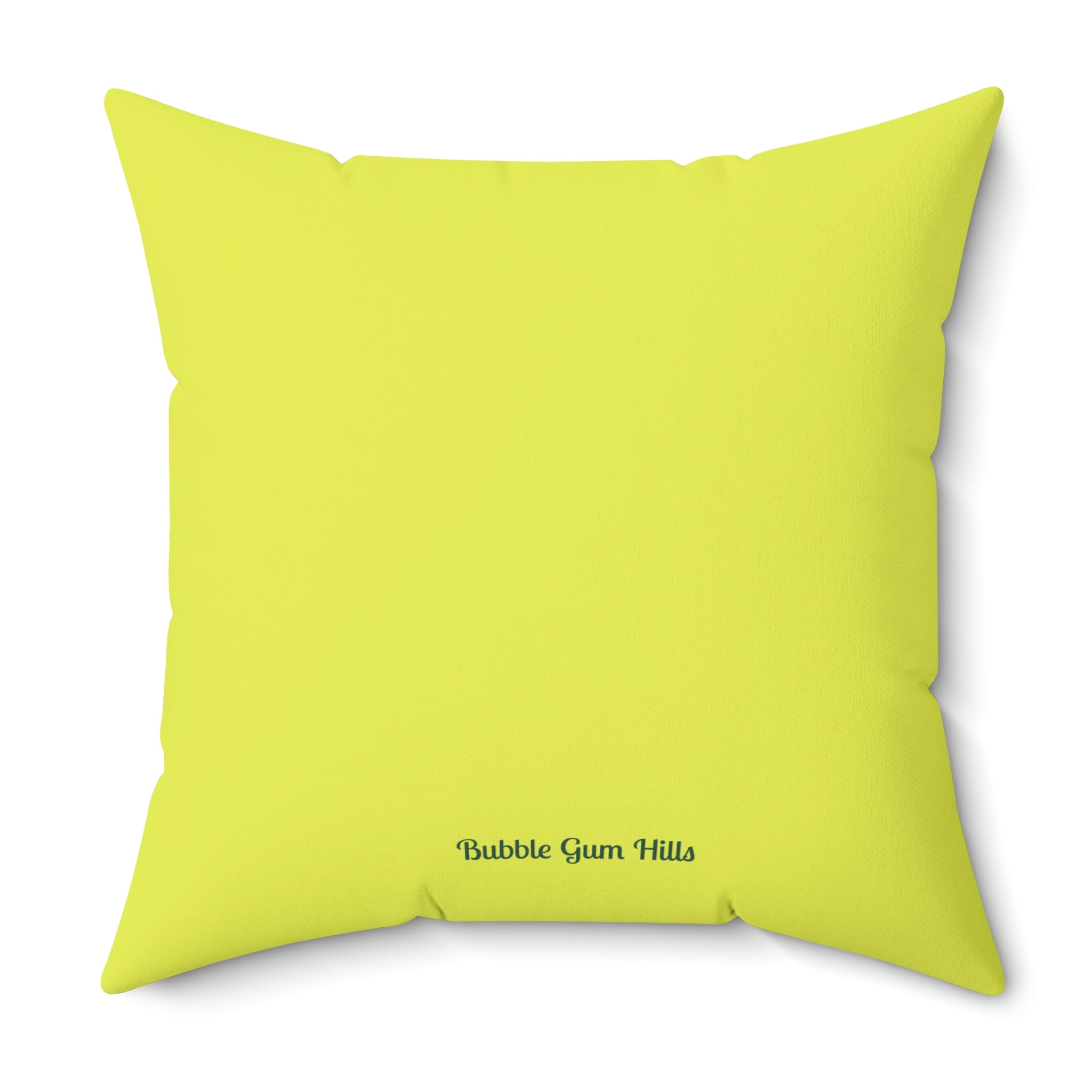 Green Bird Vibrant Lime Decorative Throw Pillow
