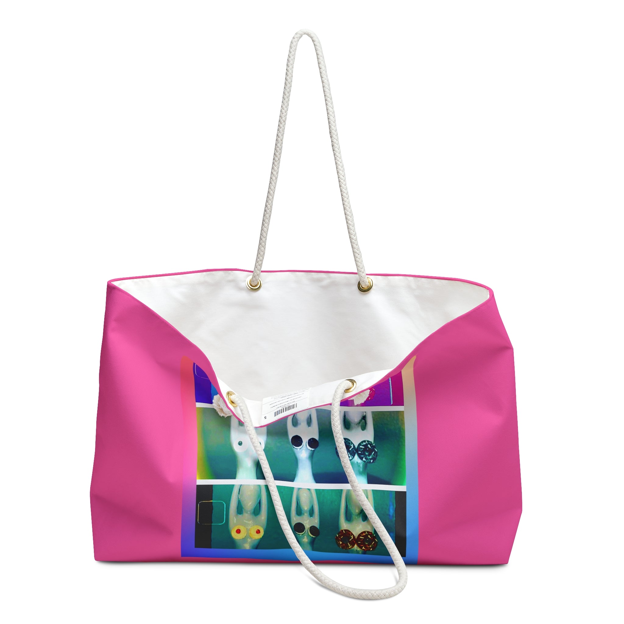 Ladies of Yoga  — Pop Art  Large Double Strap Shoulder Tote Bag