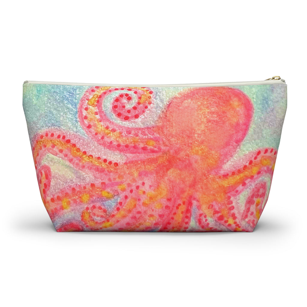 Cute Octopus Makeup Accessories Bag Pouch Day Travel Small Large
