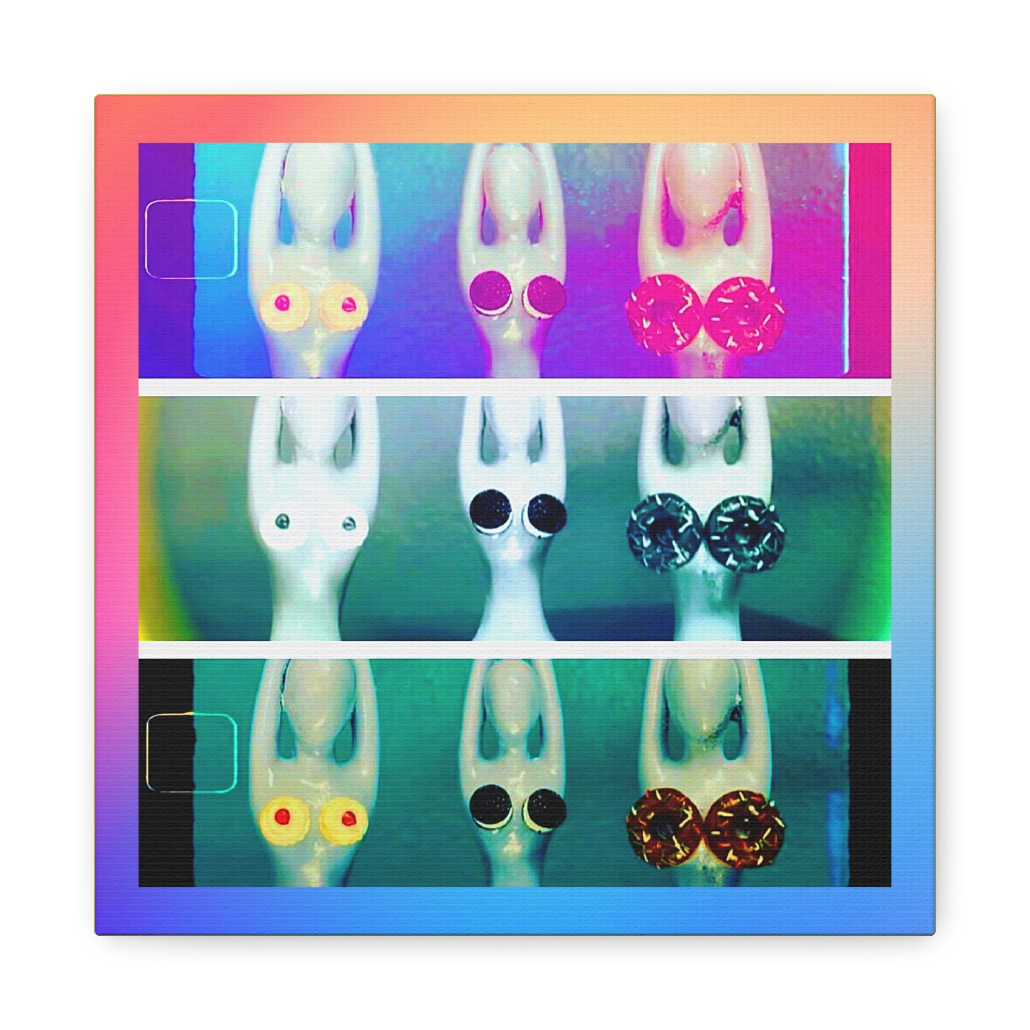 Yoga Pop Art Matte Canvas – Colorful Zen Wall Art for Vibrant Home Decor