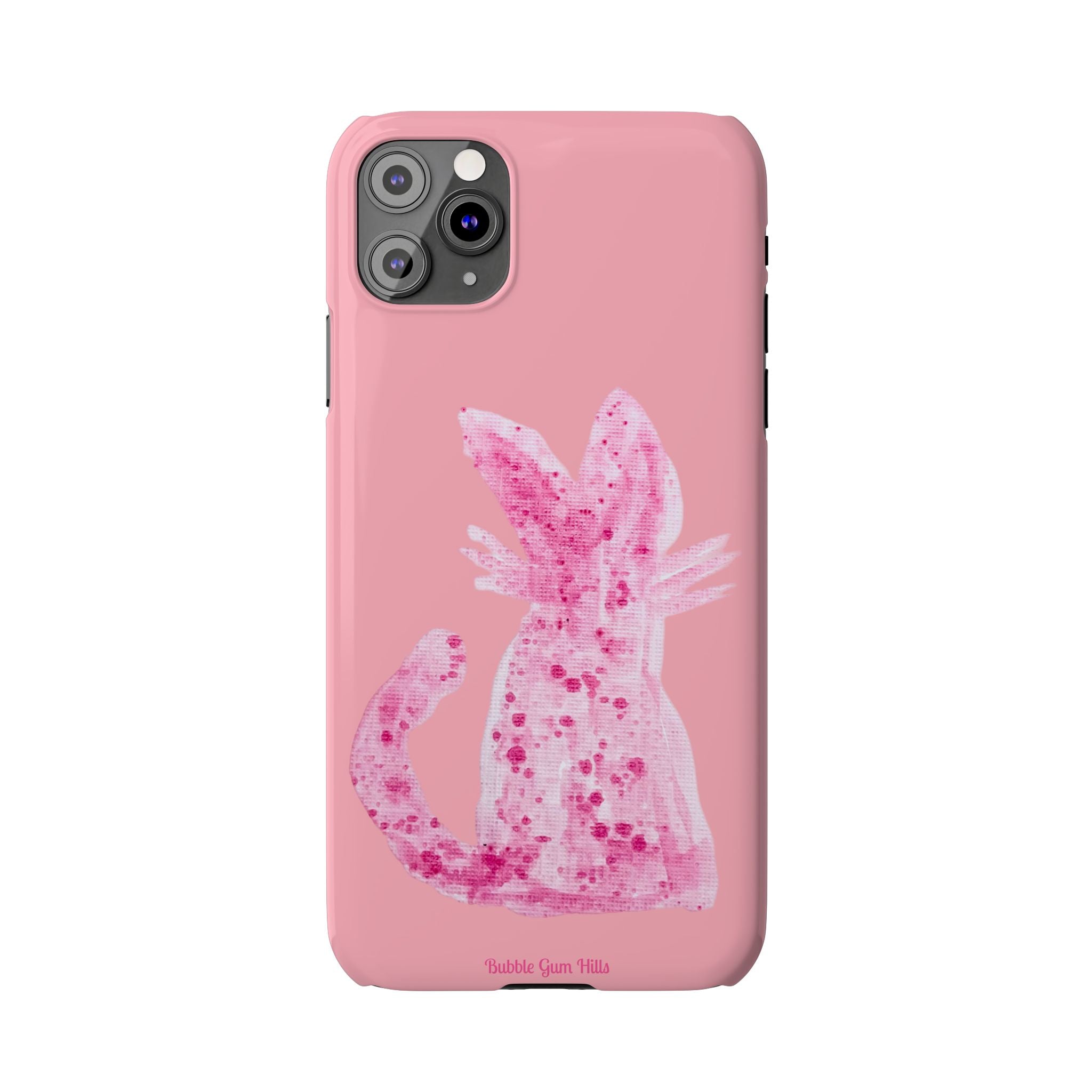 Pink Watercolor Kitty Cat Slim Phone Case – Cute Pastel iPhone Cover