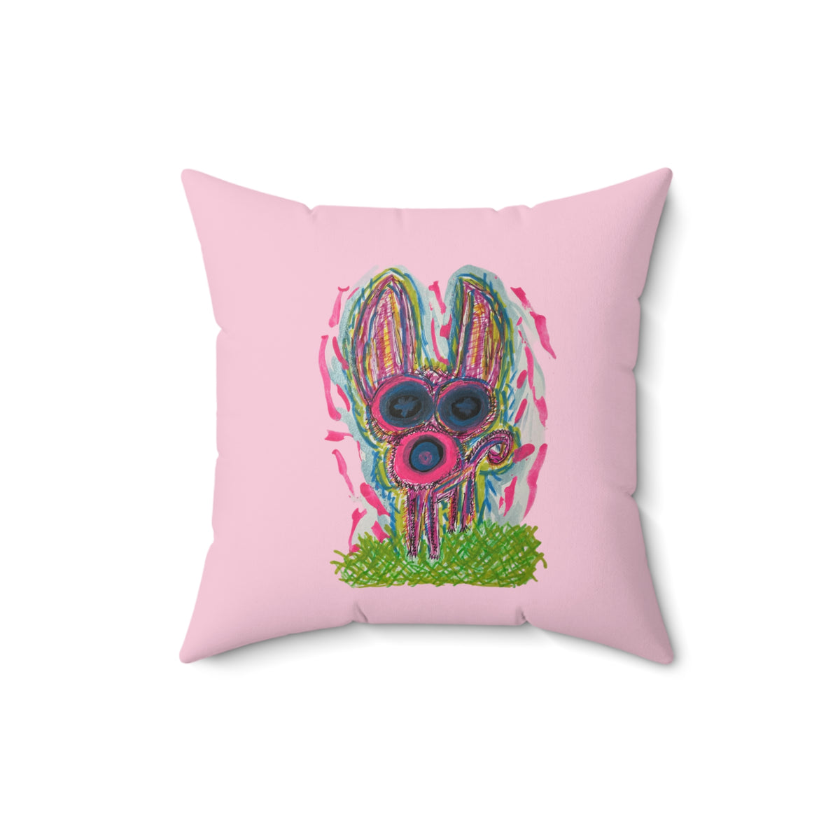 Pet Chihuahua Square Throw Pillow — Pink Dopamine Novelty Decor- Dog / Chihuahua Lovers