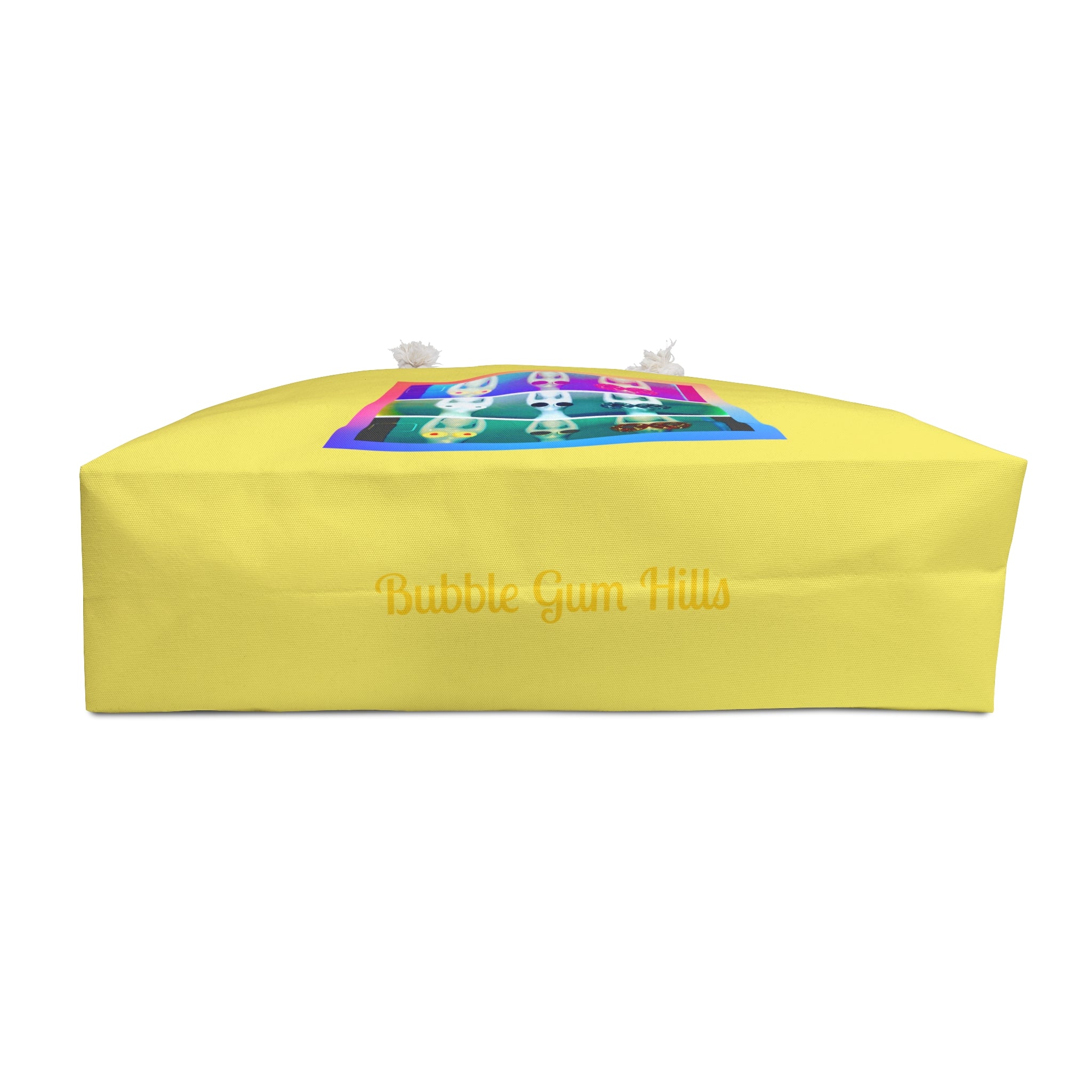 Ladies in Yoga Pop Art Yellow Tote Bag – Funny Quirky Yoga Studio Class Bag