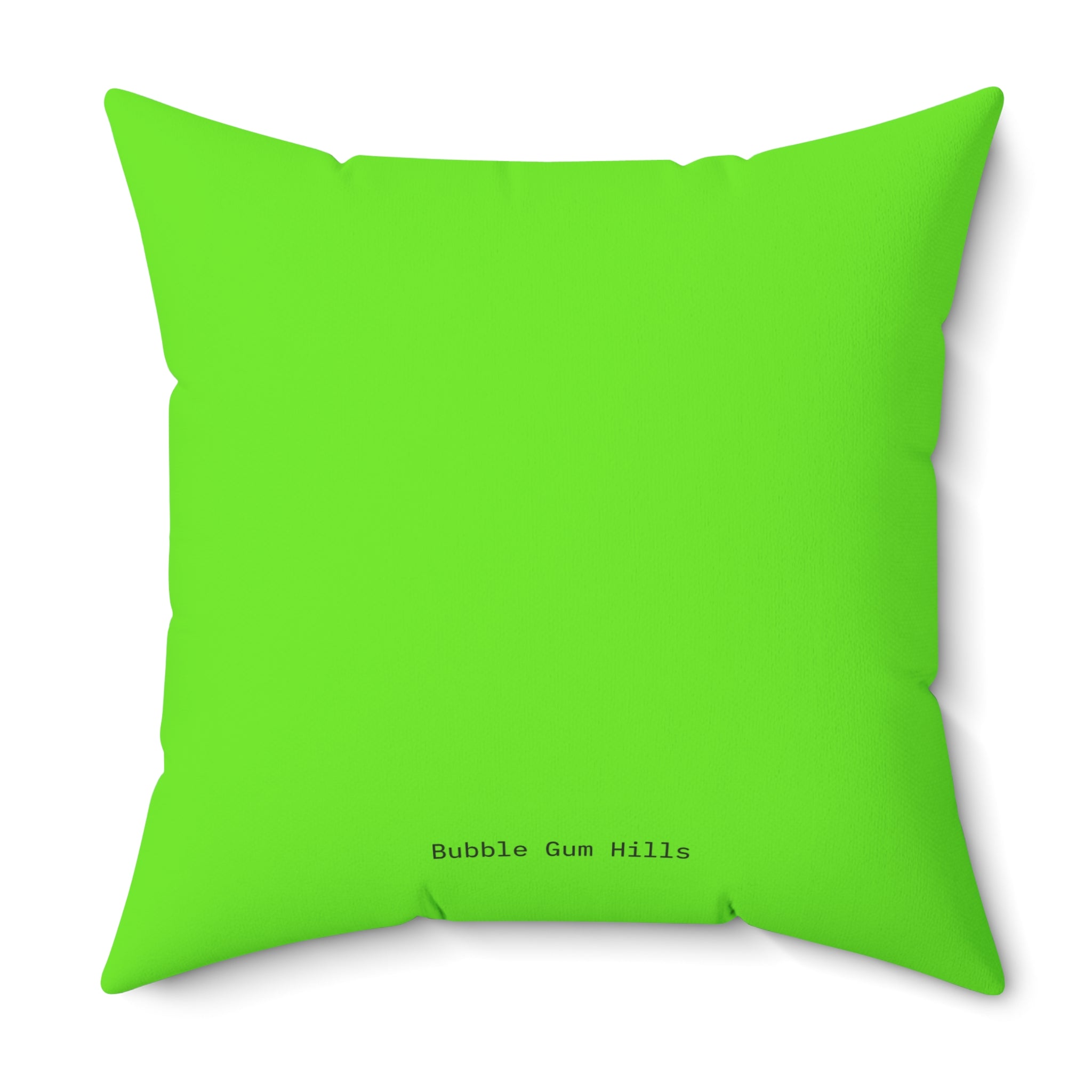 Retro TV SMPTE Melting Color Bars  —Green Decor Pillow