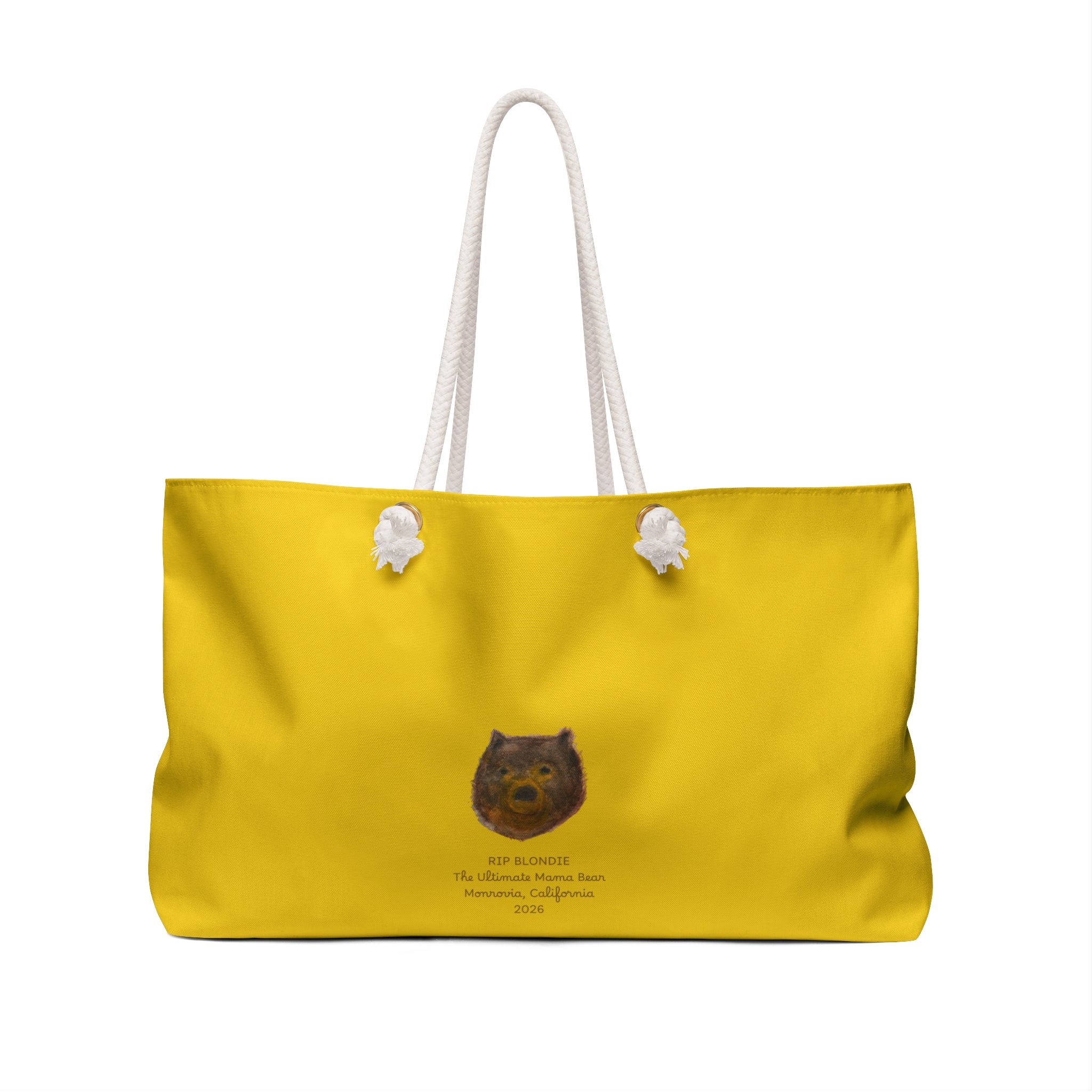 Mama Bear Blondie Memorial Day or Travel Tote Bag - The Ultimate Brown Mama Bear