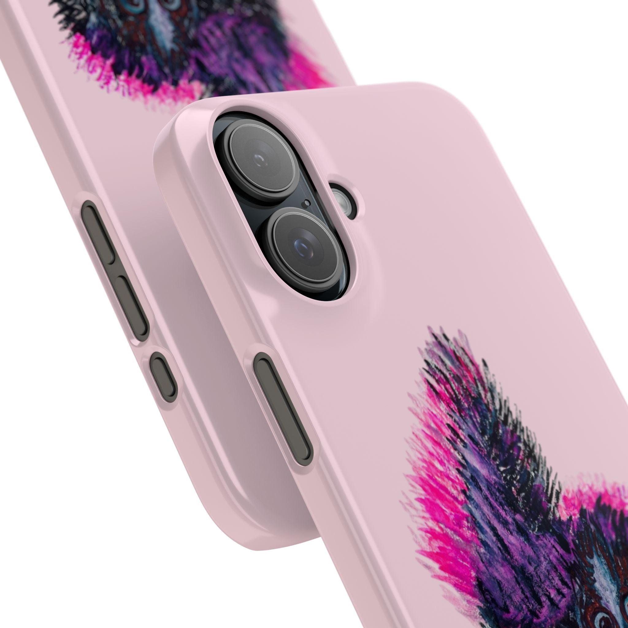 Pink Baby Punk Skunk Slim Mobile Phone Case — Cute Retro Animal Phone Cover