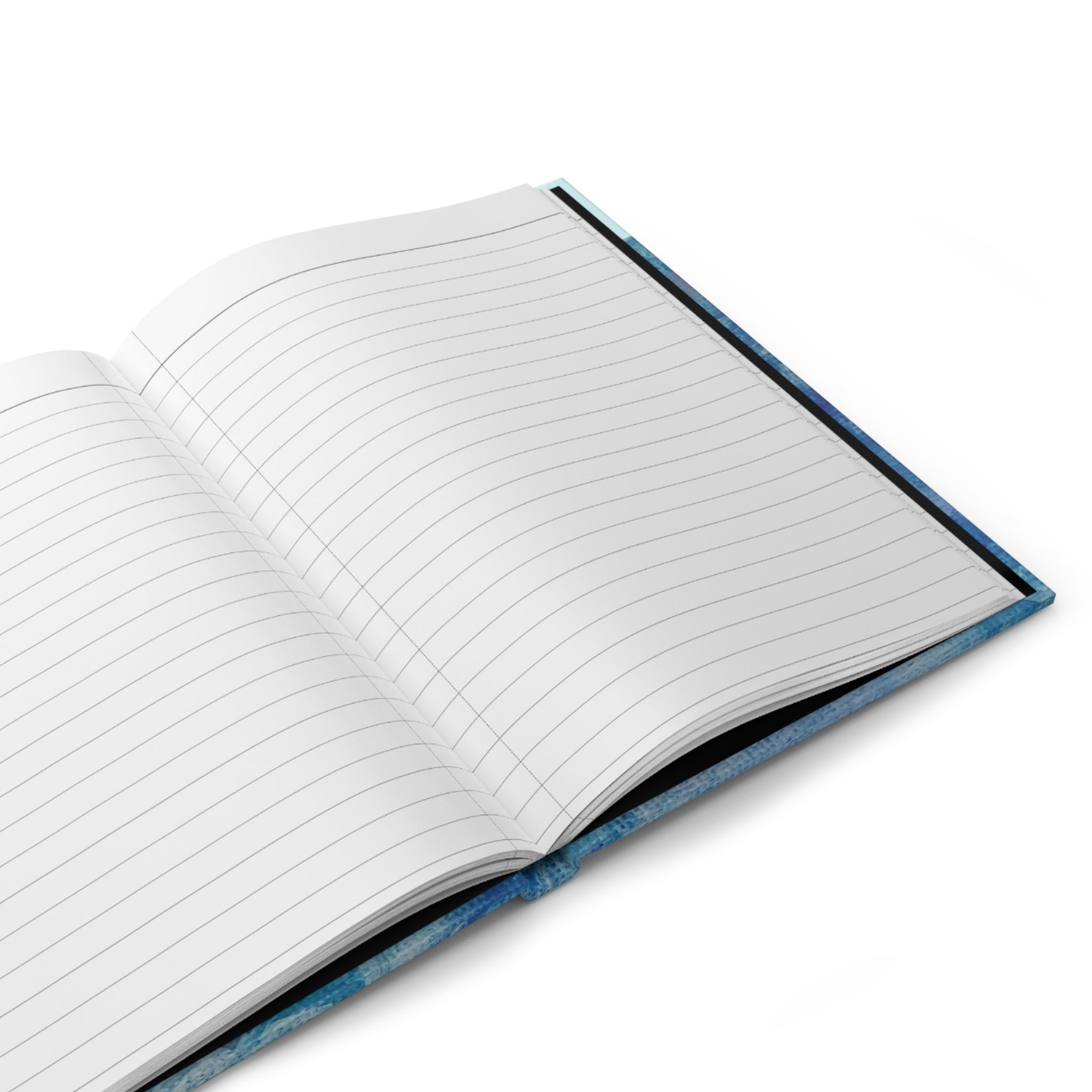 Octopus Softcover Journal — Pink Octopus on Blue Ocean Art Notebook - Lined 150 Pages