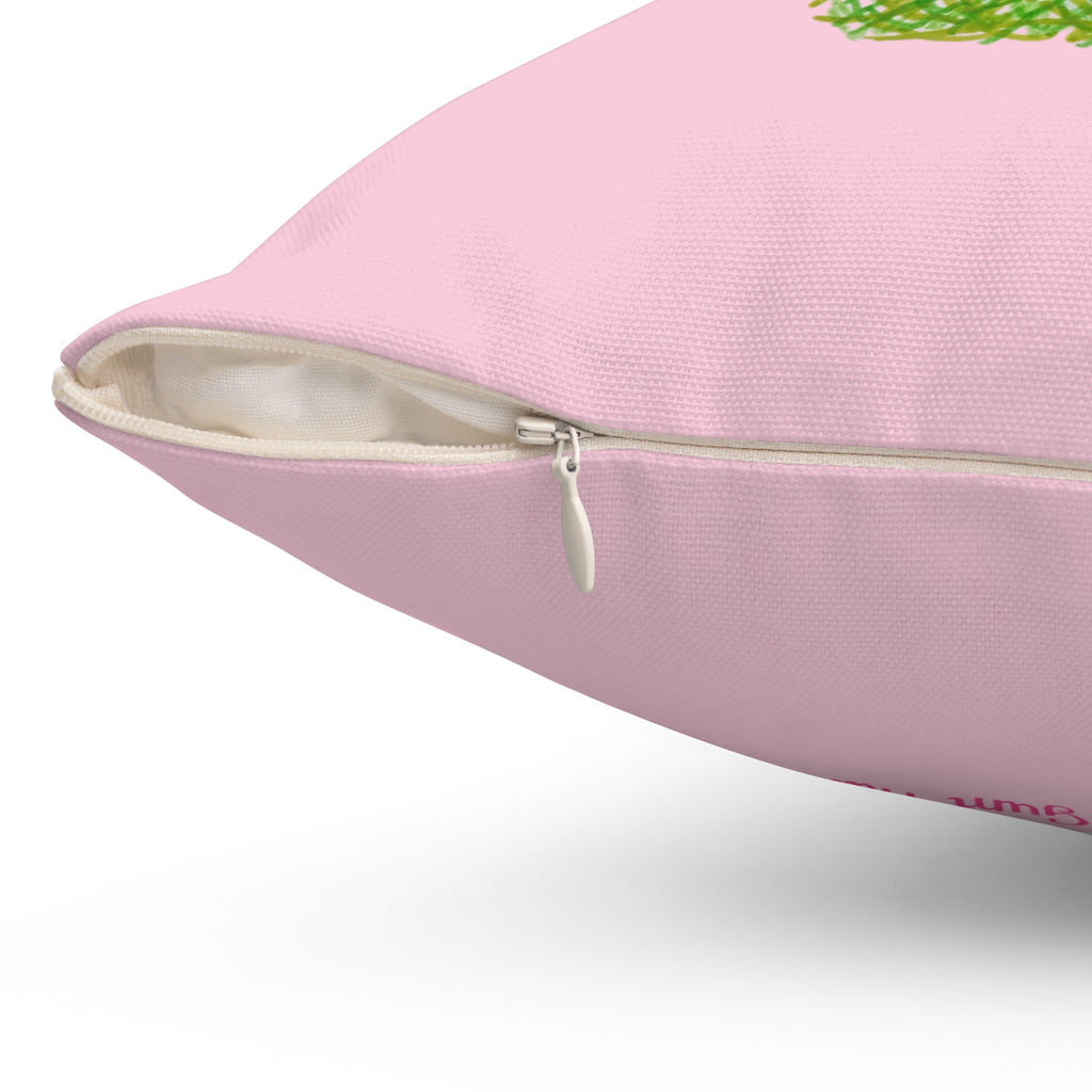 Pet Chihuahua Square Throw Pillow — Pink Dopamine Novelty Decor- Dog / Chihuahua Lovers