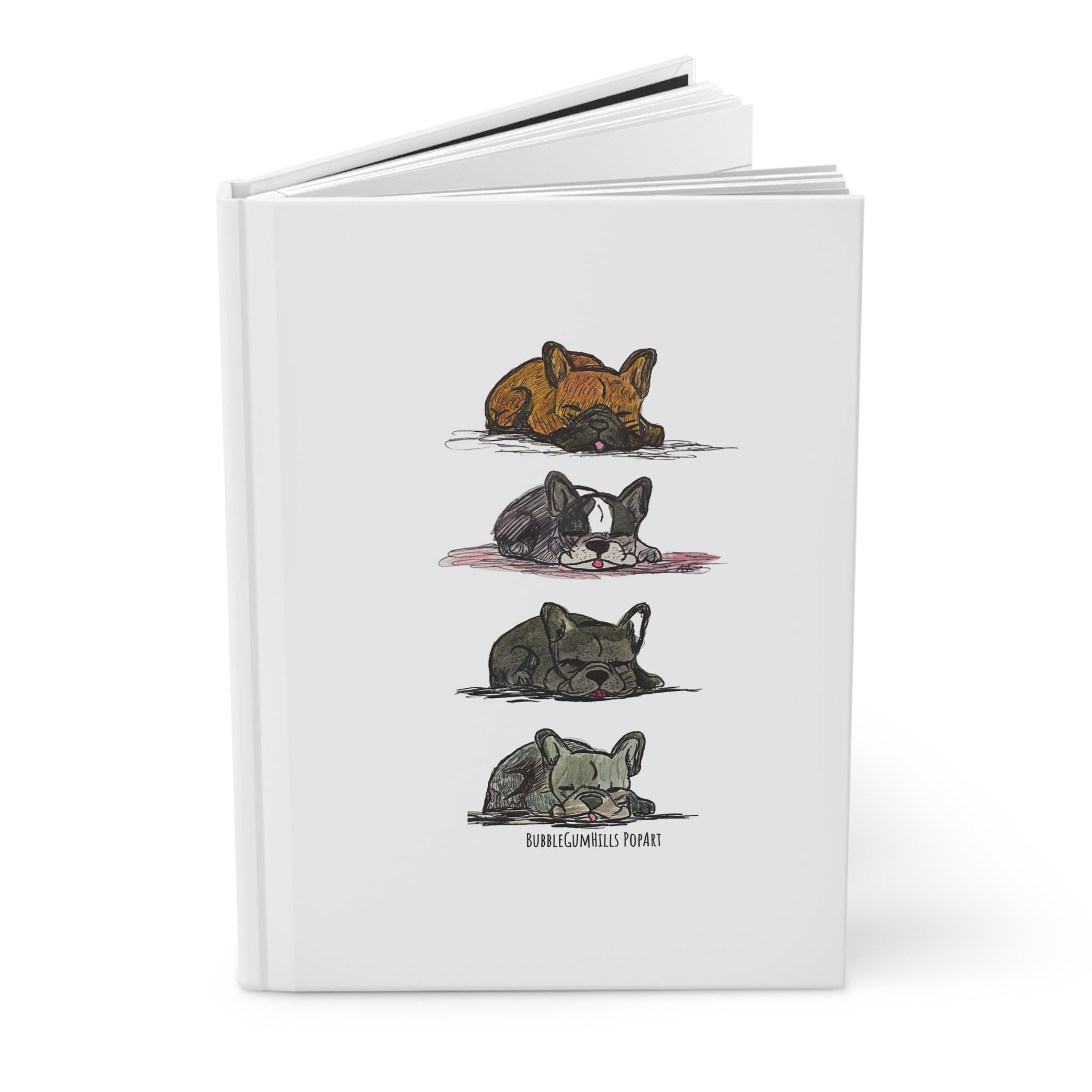 Sleeping French Bulldogs Hardcover Journal — A Nap Stack