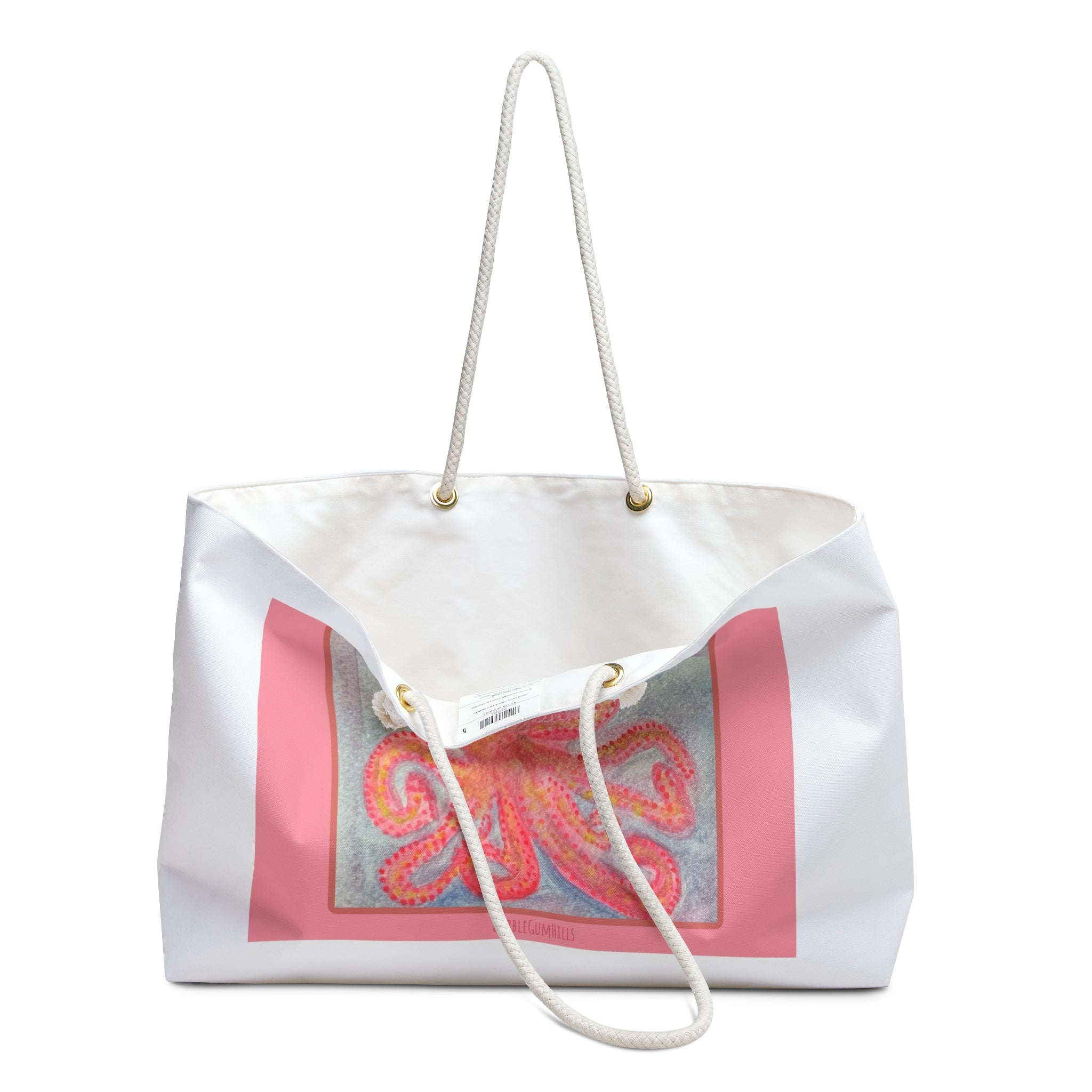Octopus Art Weekender Bag — Colorful Coral Sea Travel Tote