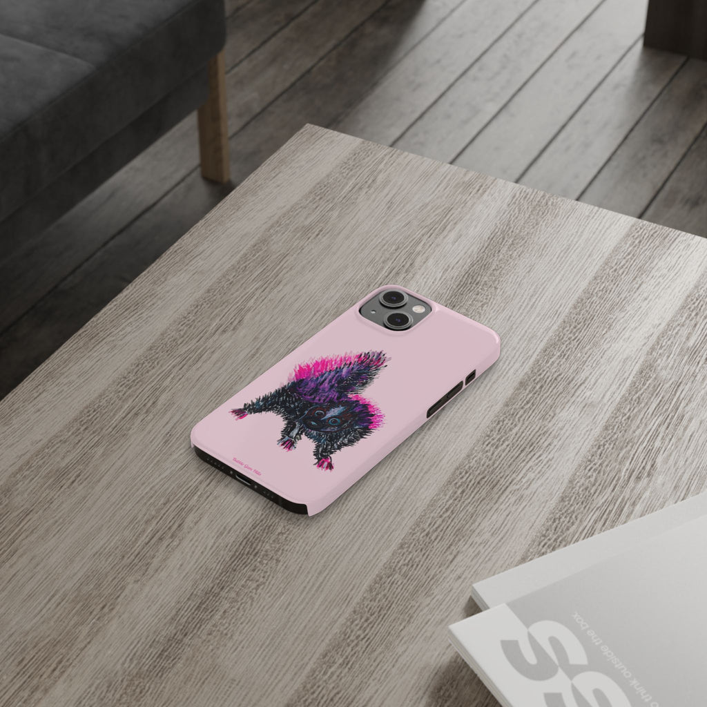 Pink Baby Punk Skunk Slim Mobile Phone Case — Cute Retro Animal Phone Cover