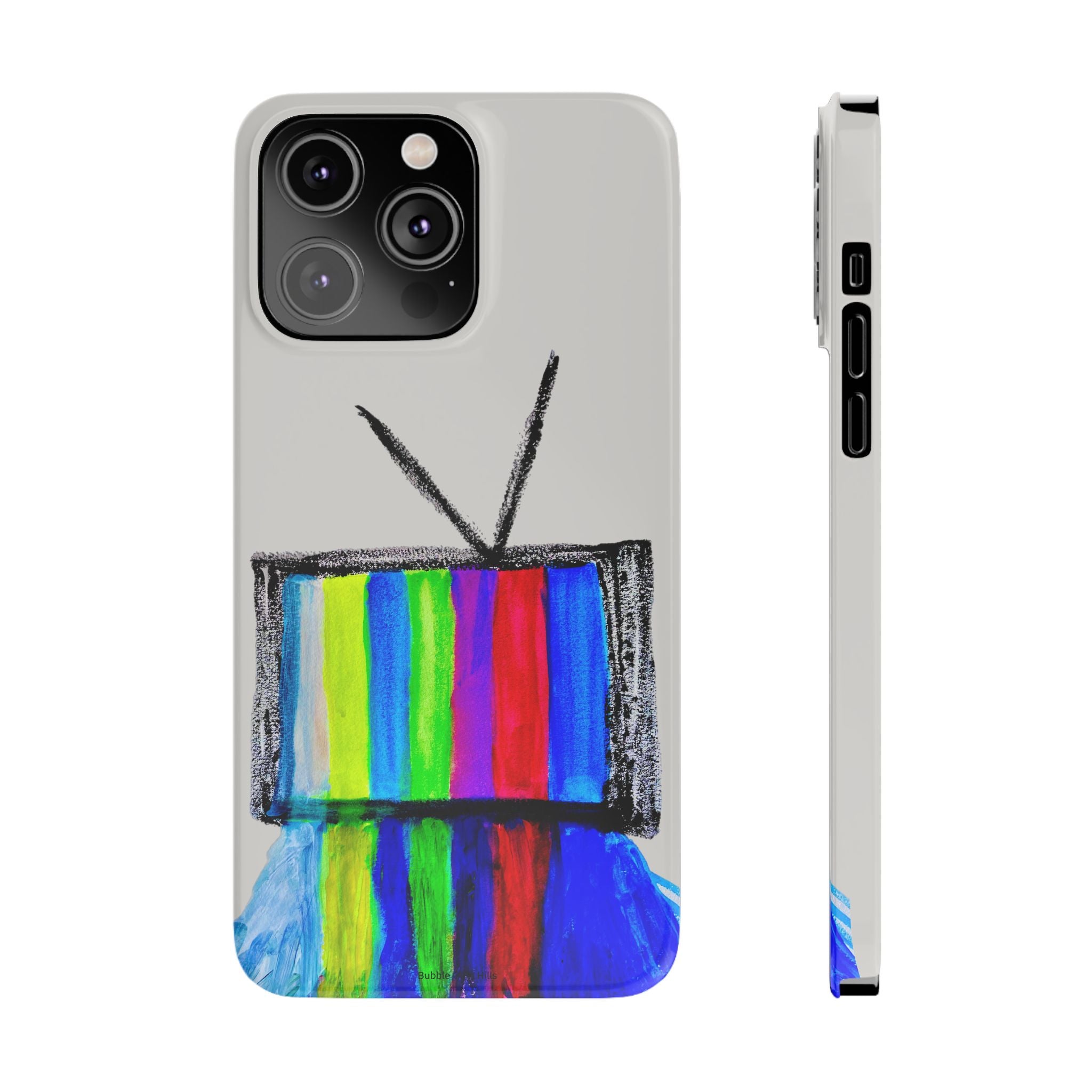 Retro Color Bar Melting TV  SMTP—  Slim Mobile iPhone Case