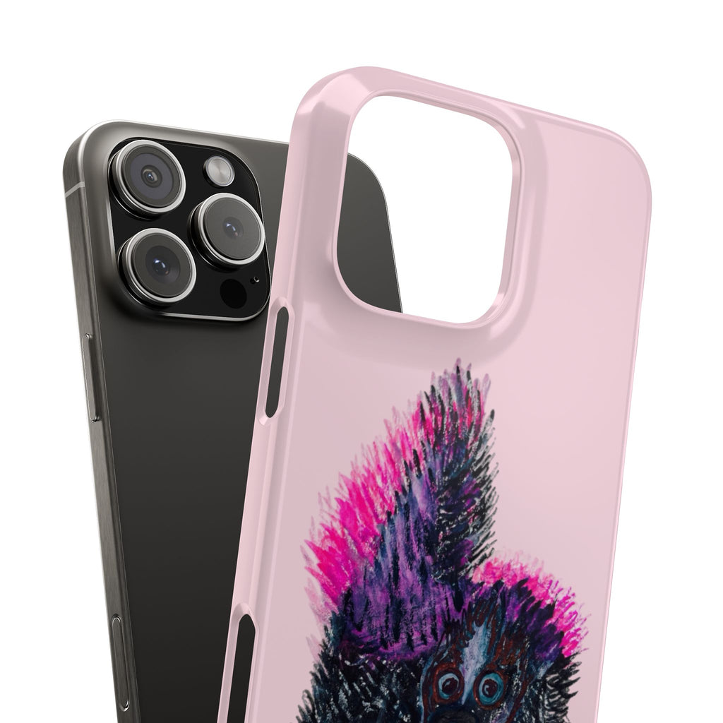 Pink Baby Punk Skunk Slim Mobile Phone Case — Cute Retro Animal Phone Cover