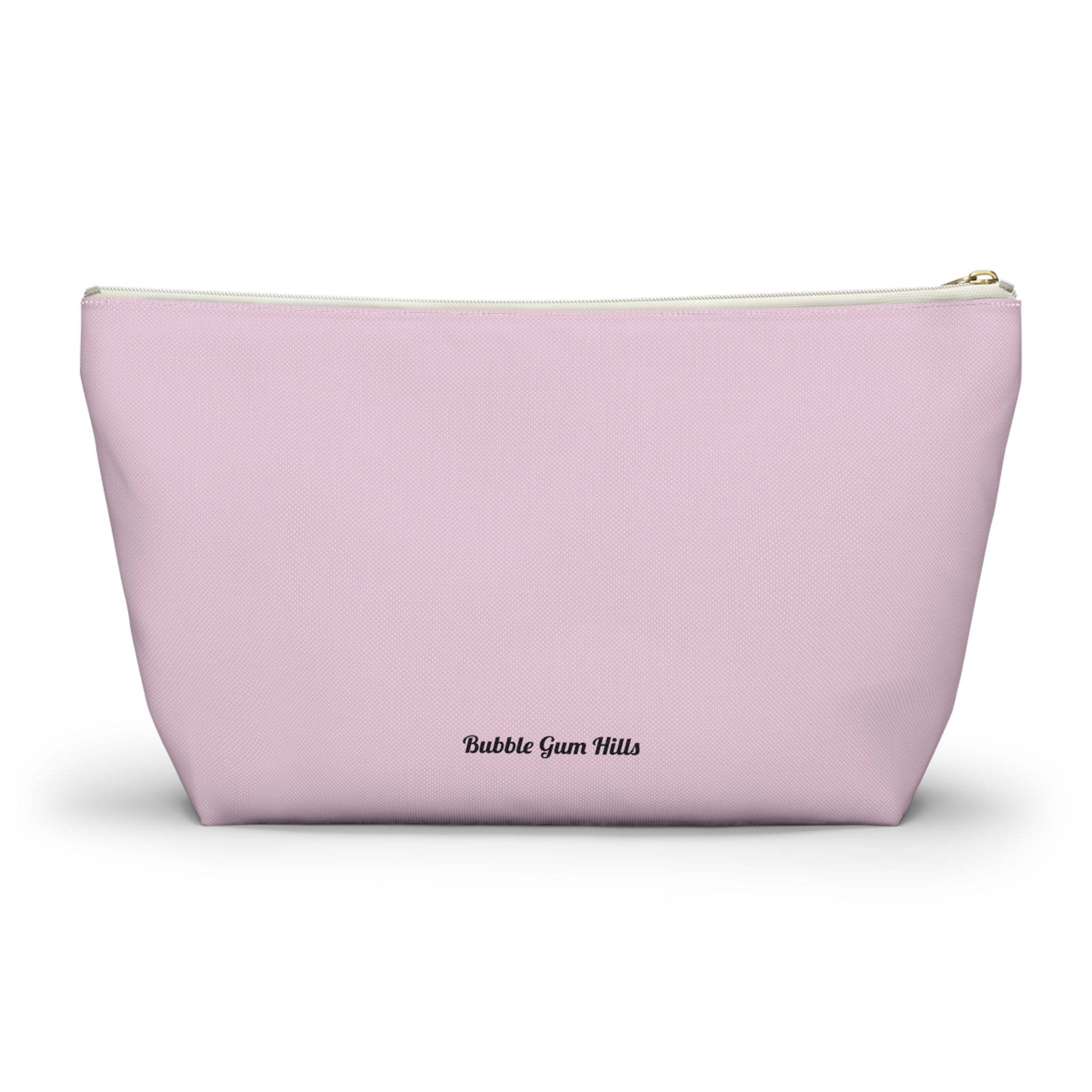 Pink Girl Gang Accessory Pouch — 'Bubble Gum Hills' T-Bottom Makeup Bag