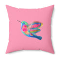 Colorful Hummingbird  Watching Decorative Throw Pillow