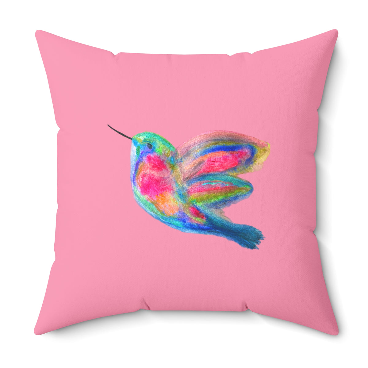 Colorful Hummingbird  Watching Decorative Throw Pillow