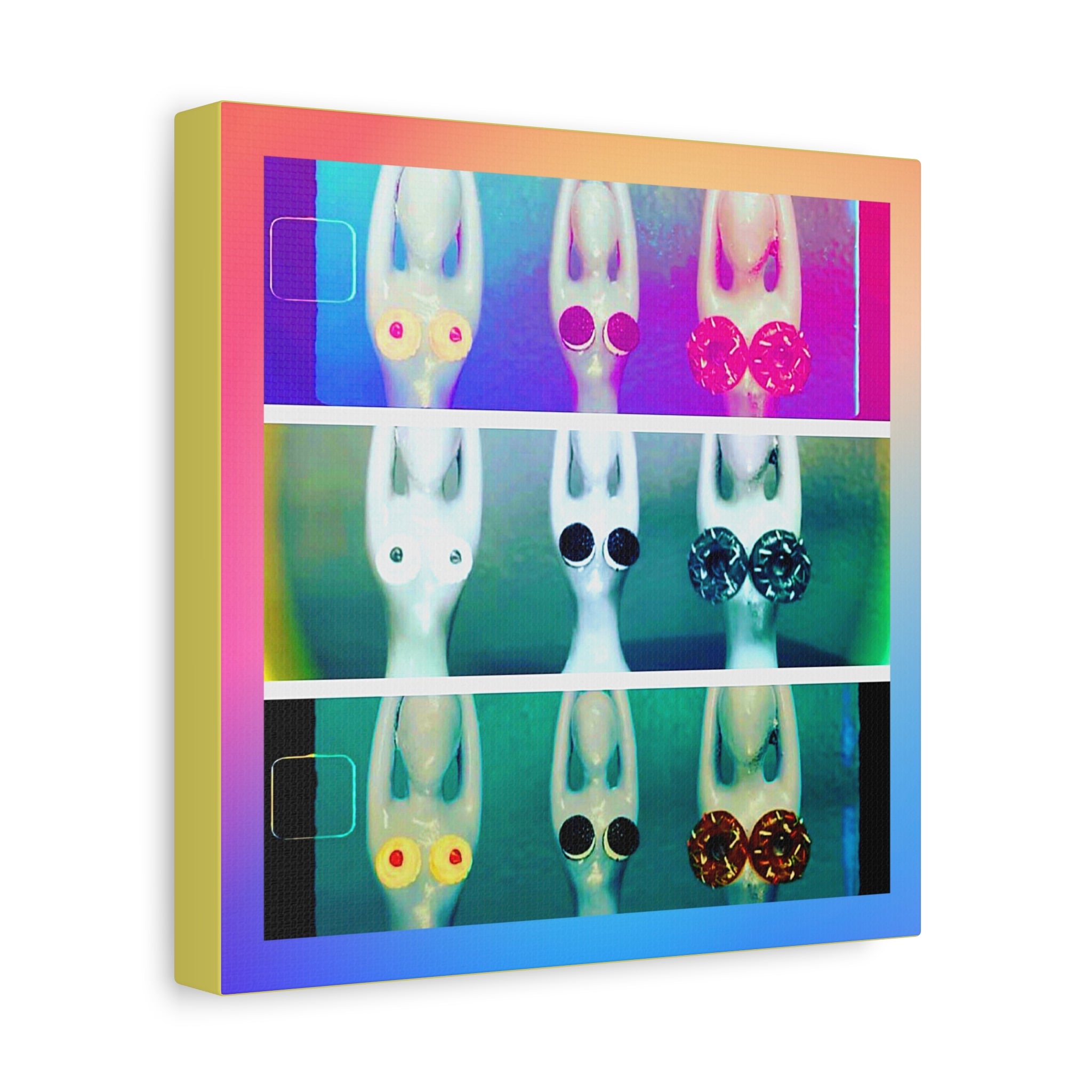 Yoga Pop Art Matte Canvas – Colorful Zen Wall Art for Vibrant Home Decor