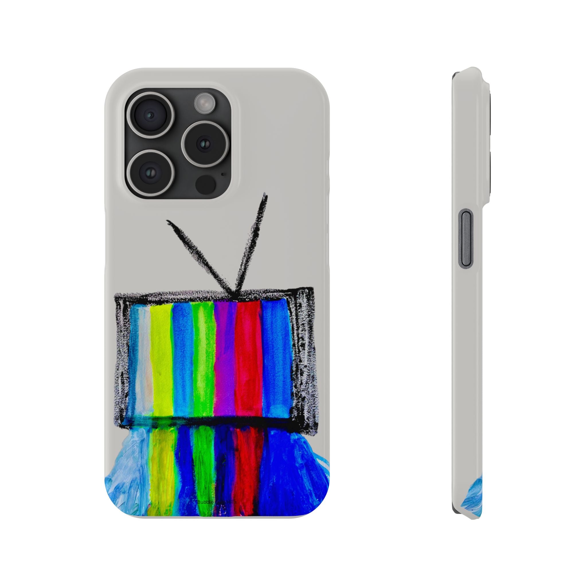 Retro Color Bar Melting TV  SMTP—  Slim Mobile iPhone Case
