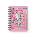 Joyful Dancing Pup with Hearts  — Spiral Notebook