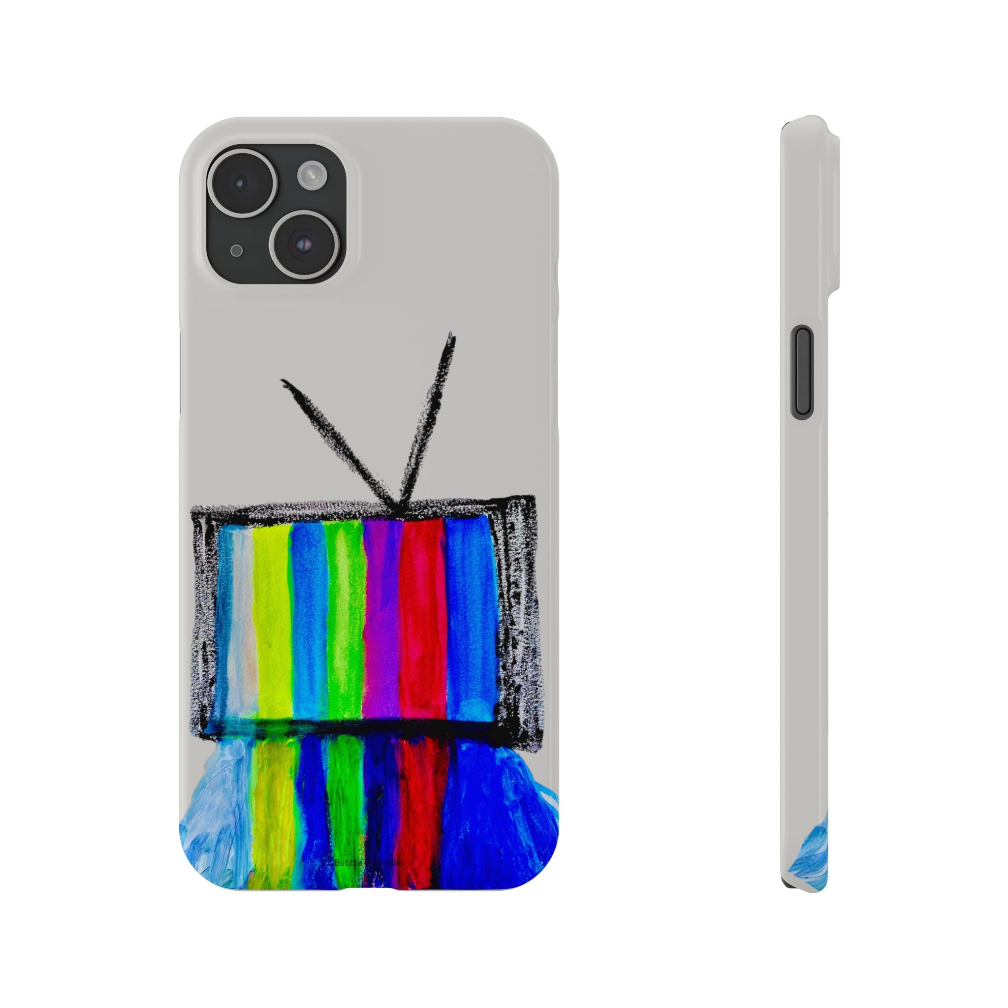 Retro Color Bar Melting TV  SMTP—  Slim Mobile iPhone Case