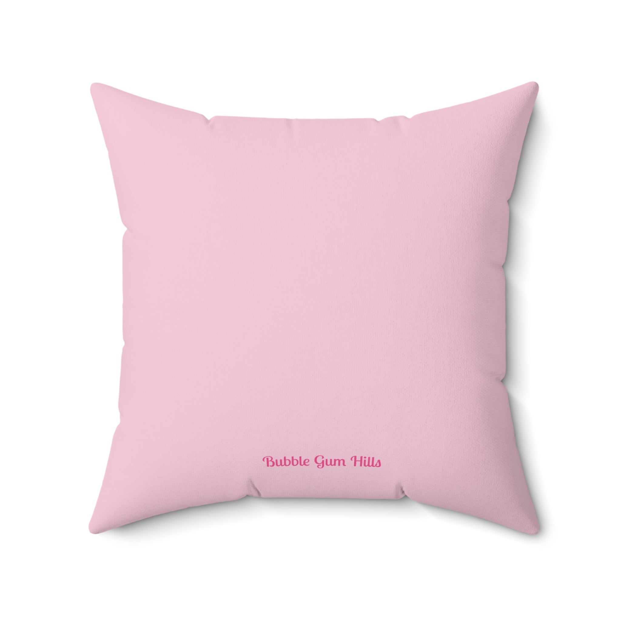 Anxious Pop Art Chihuahua Dog Square Pillow — Whimsical Pink Decorative Throw Pillow