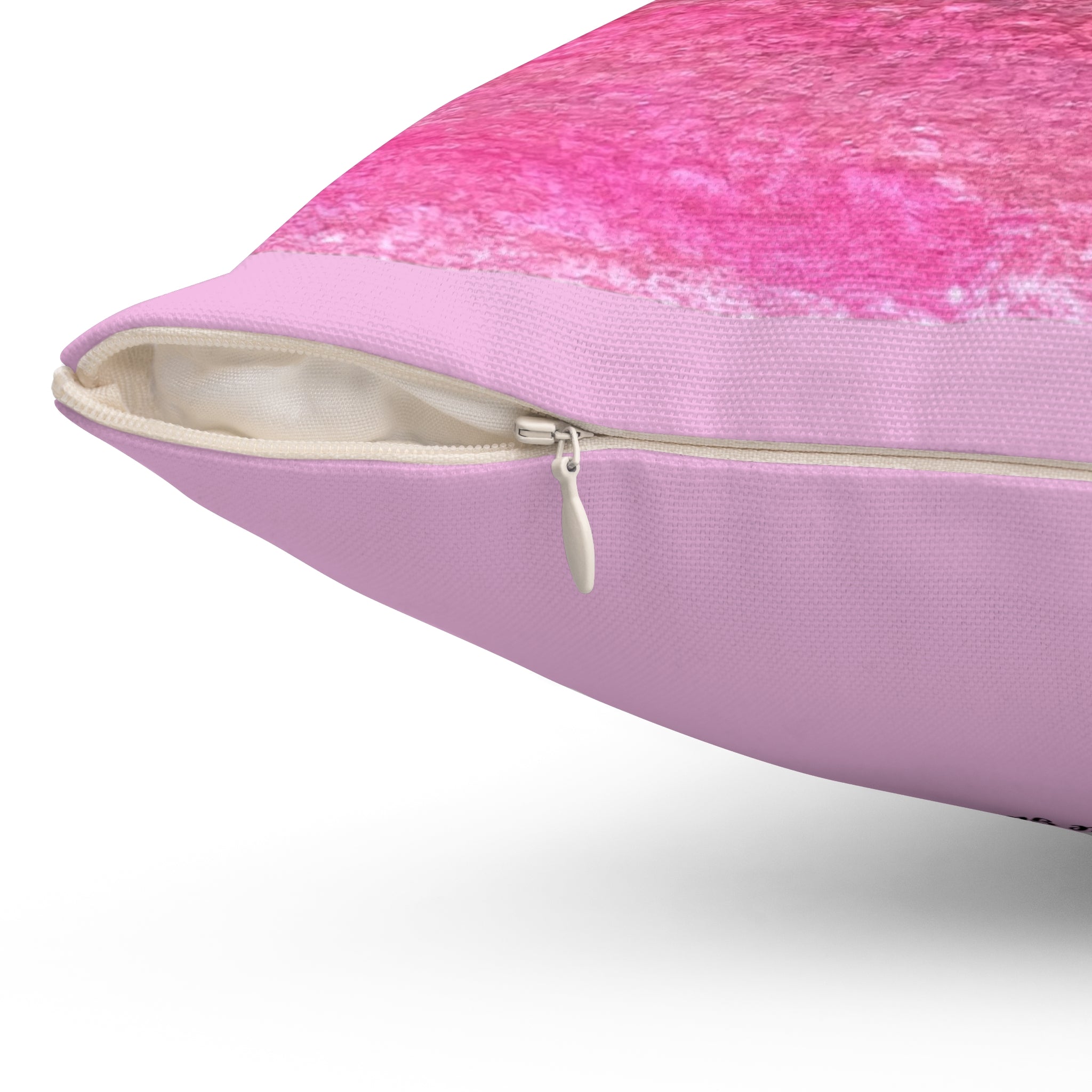 "The Zoomies" Puppy  Pink and Purple  Decorative Throw Pillow