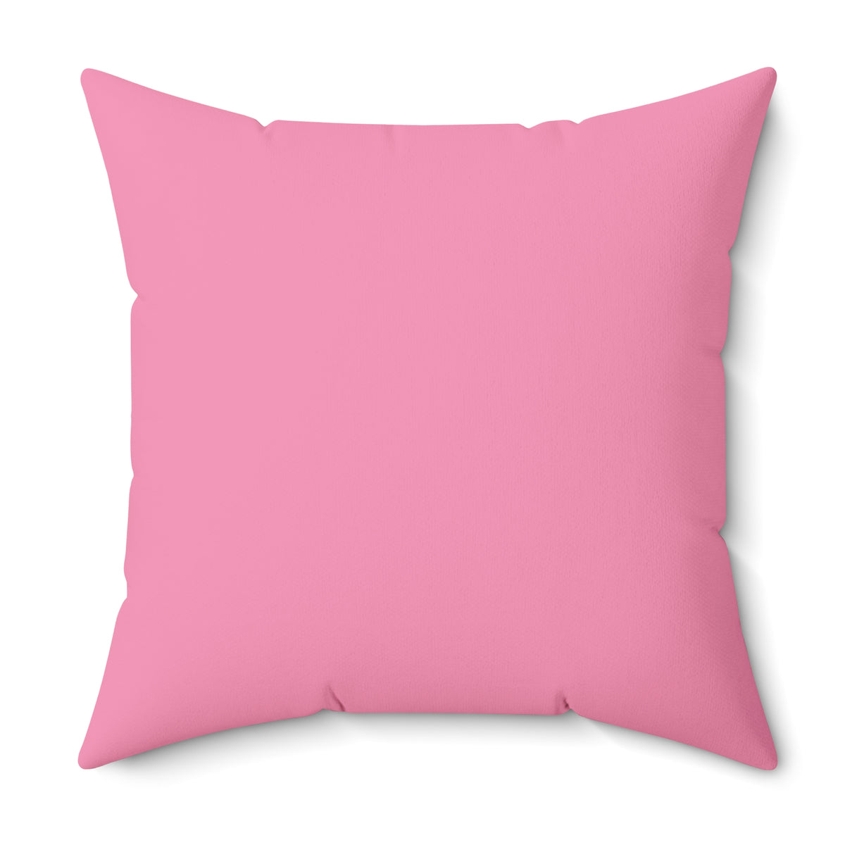 "Poppy the Puppy" Pink & Black Puppy Dog Decorative Square Throw Pillow Design