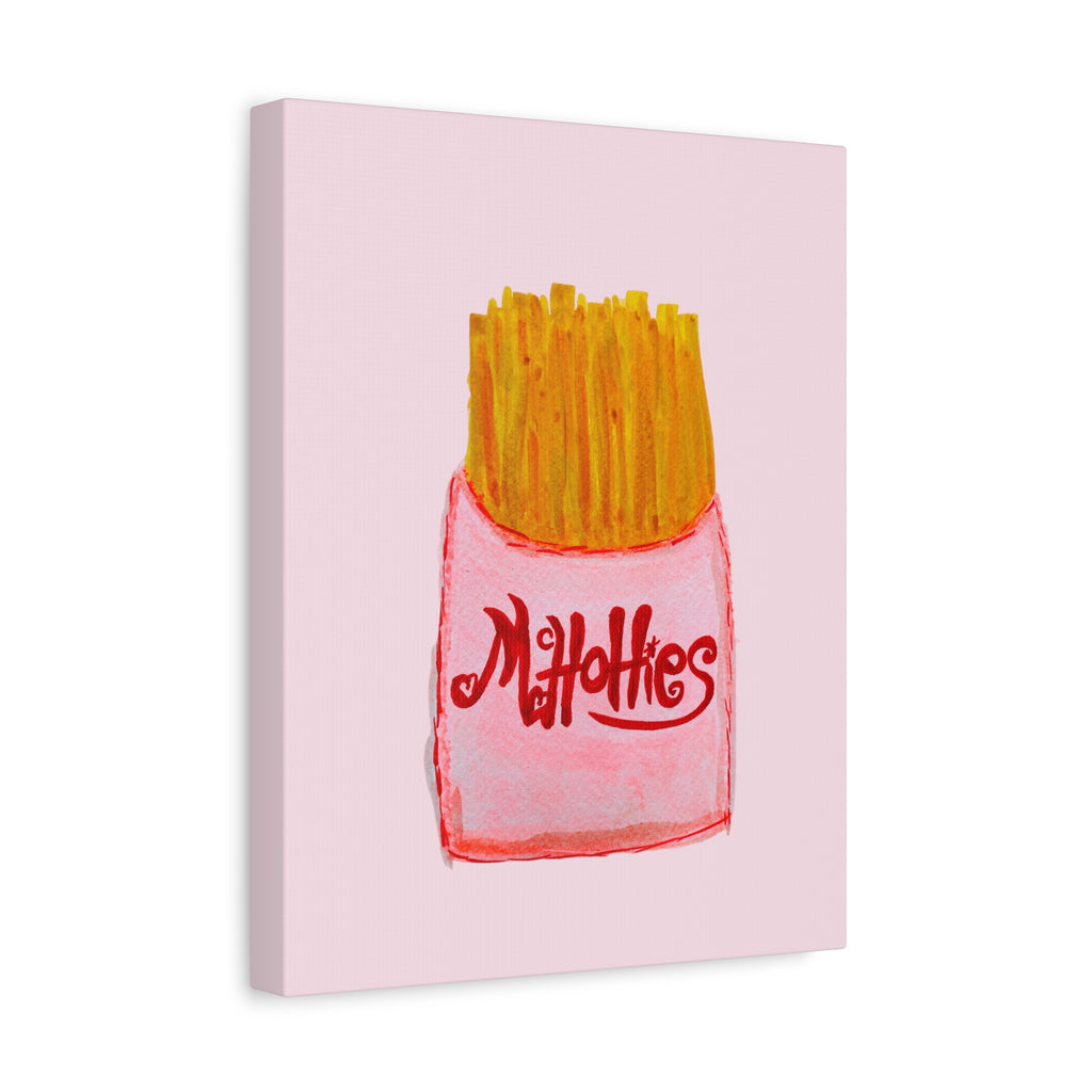 McHottie's Fresh French Fries Matte Wall Art Canvas