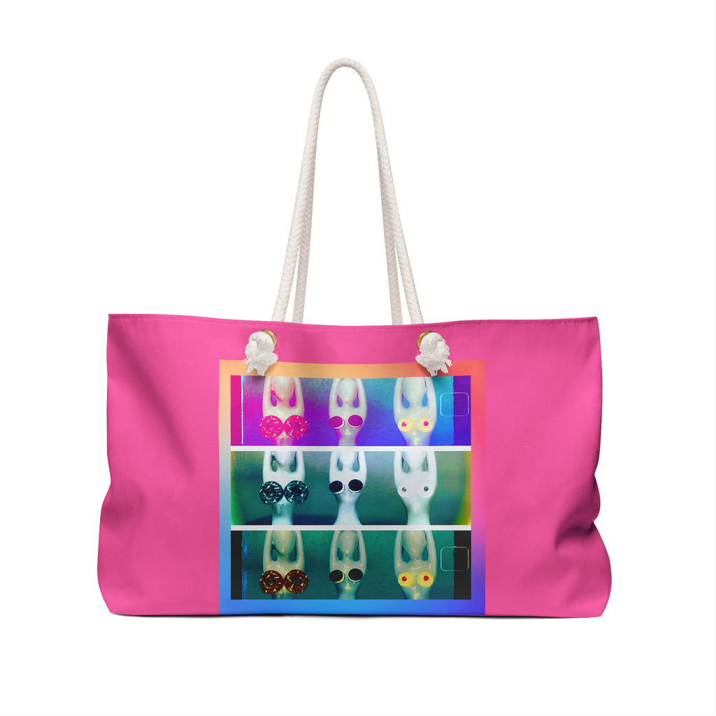 Ladies of Yoga  — Pop Art  Large Double Strap Shoulder Tote Bag