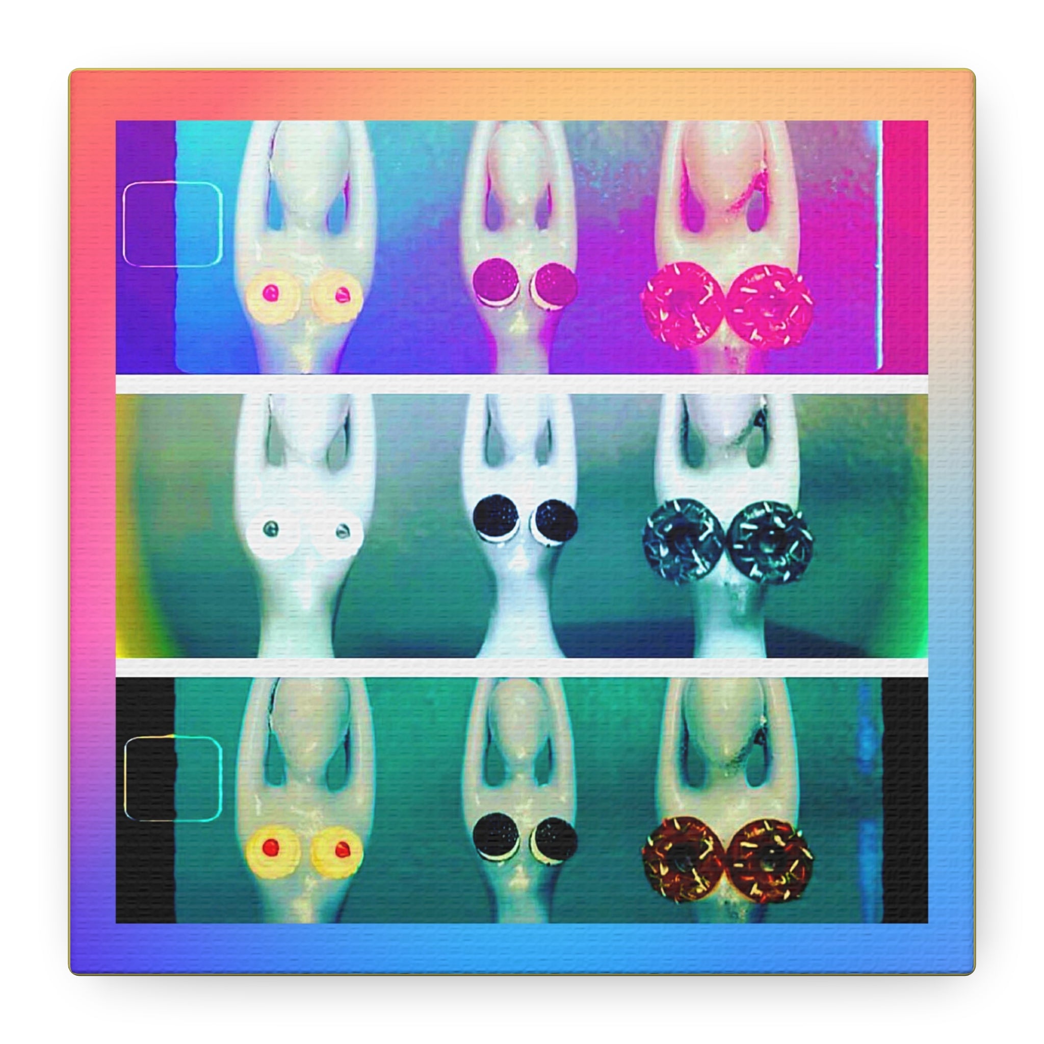Yoga Pop Art Matte Canvas – Colorful Zen Wall Art for Vibrant Home Decor