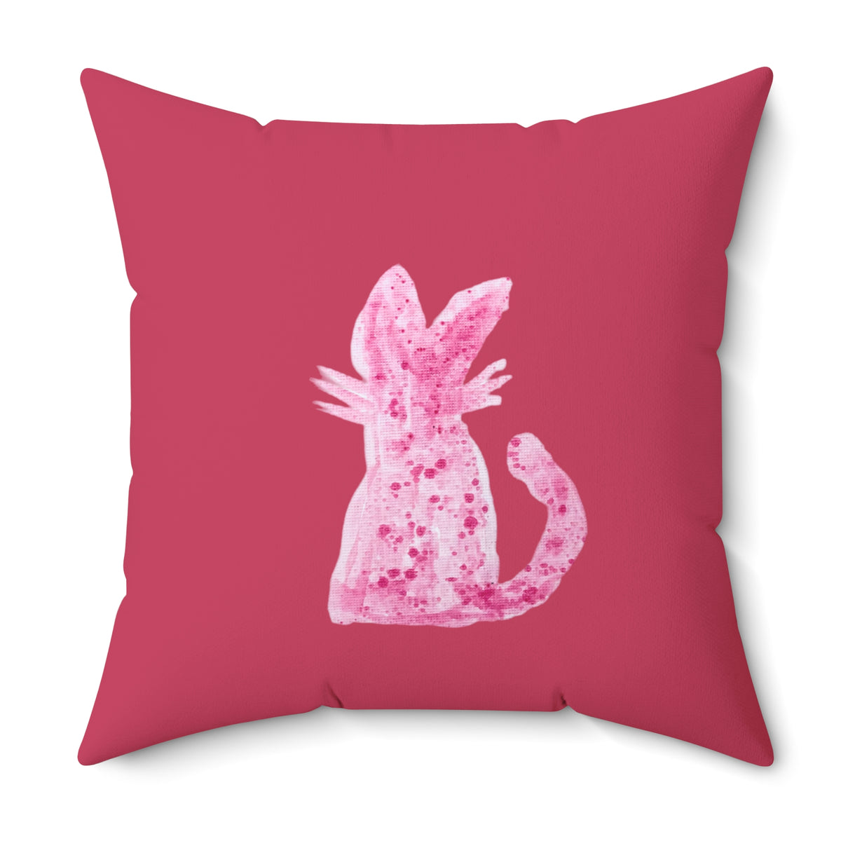 Kitty Cat Decorative Square Throw Pillow Pop Art Design