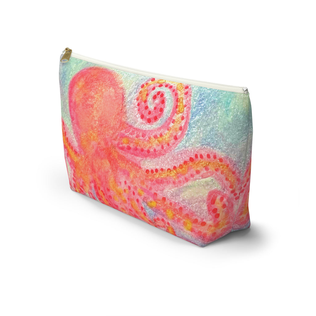 Cute Octopus Makeup Accessories Bag Pouch Day Travel Small Large