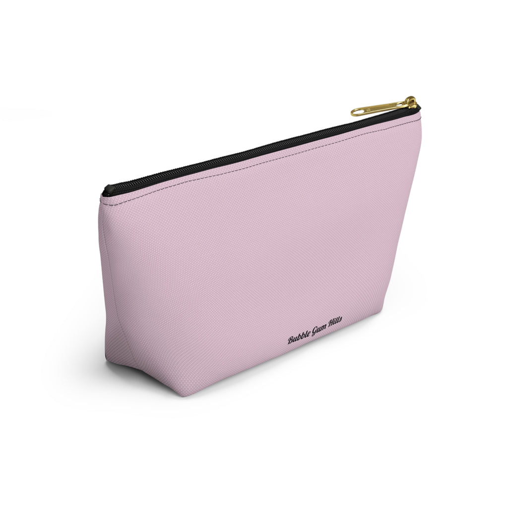 Pink Girl Gang Accessory Pouch — 'Bubble Gum Hills' T-Bottom Makeup Bag