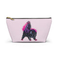 Pink & Black Skunks Accessories Makeup Day or Travel Pouch Zipper Bag Small & Large