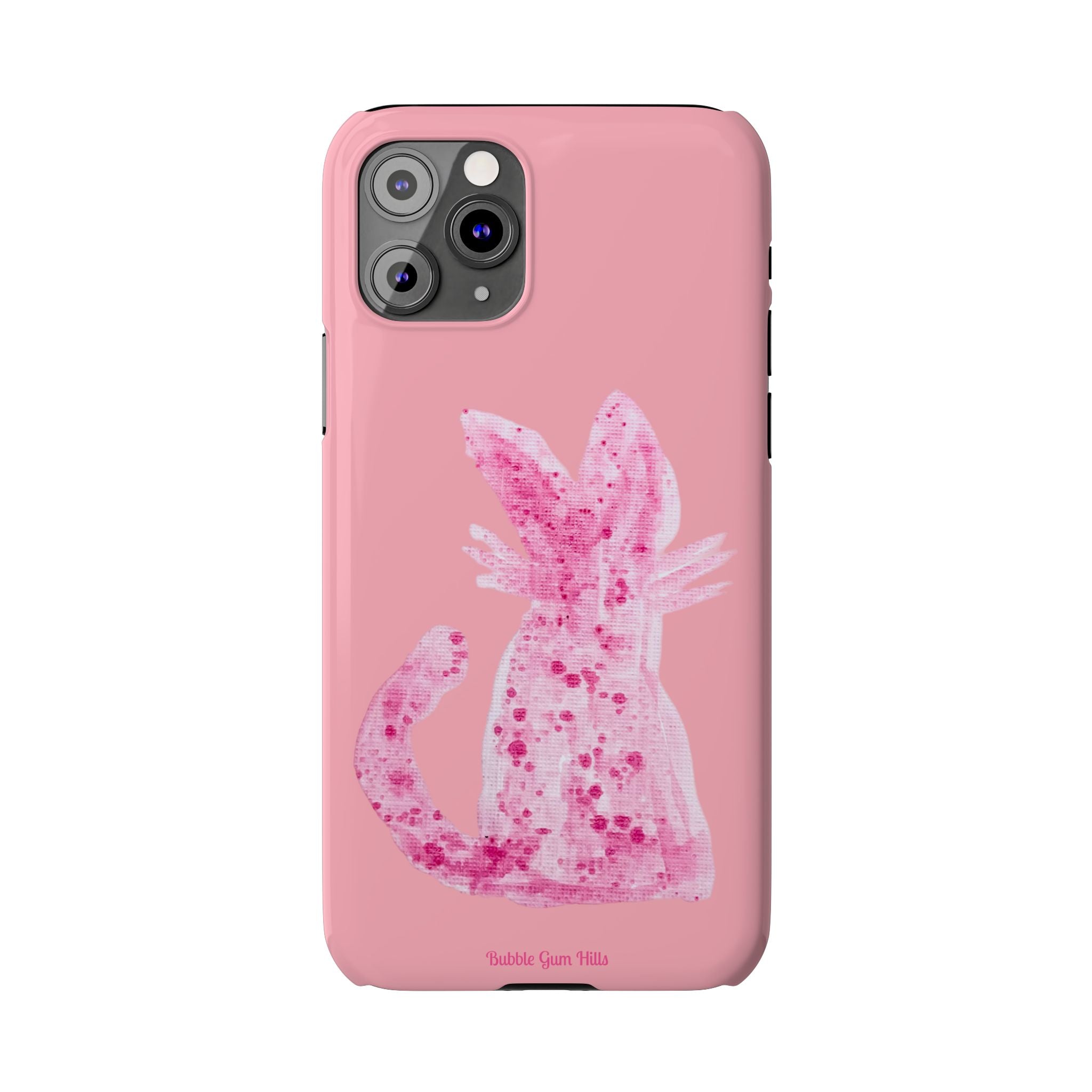 Pink Watercolor Kitty Cat Slim Phone Case – Cute Pastel iPhone Cover
