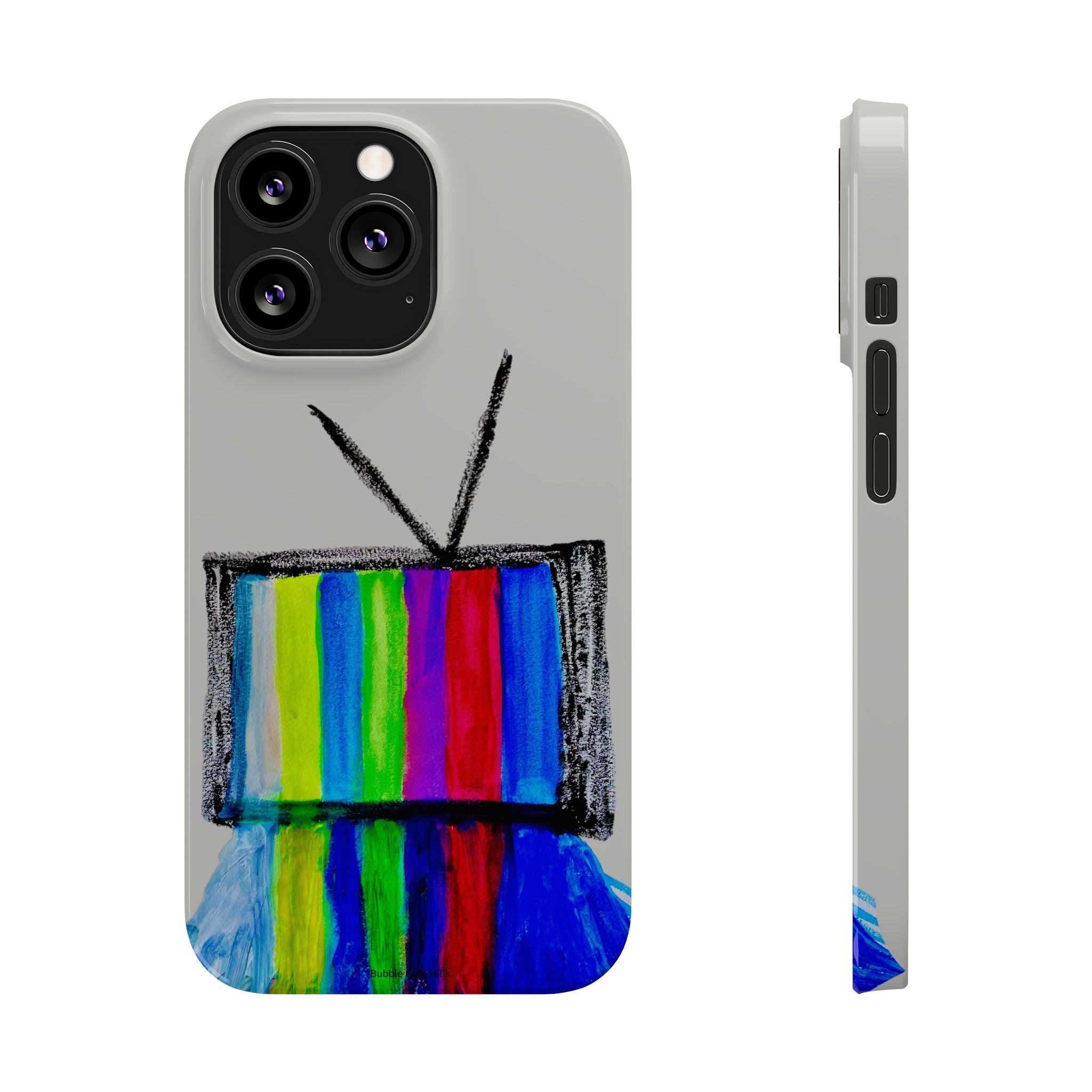 Retro Color Bar Melting TV  SMTP—  Slim Mobile iPhone Case