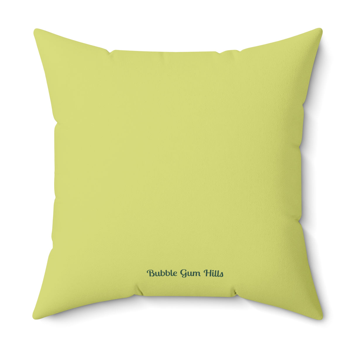 Green Bird Vibrant Lime Decorative Throw Pillow