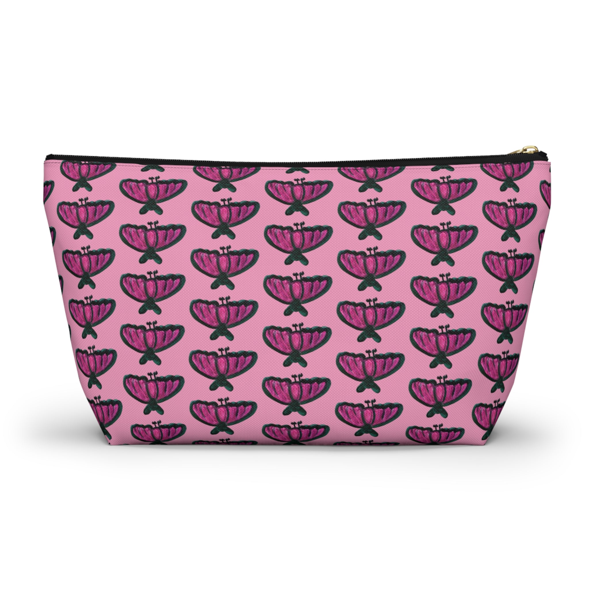 Baby Bats Pink & Black Accessory & Makeup Zipper Bag Small & Large