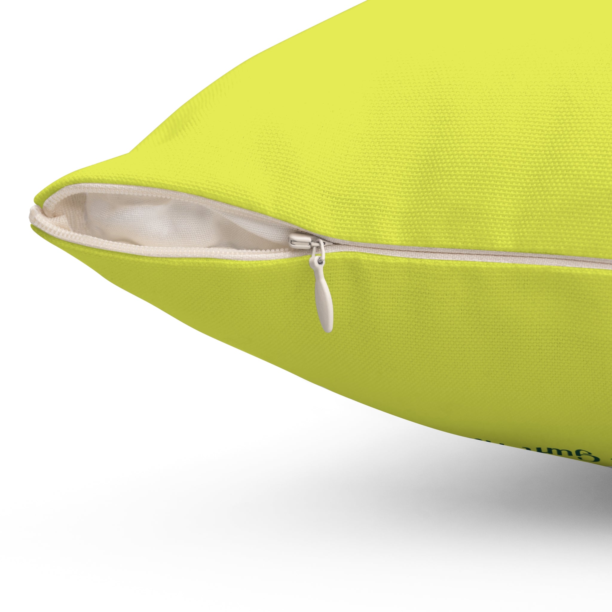 Green Bird Vibrant Lime Decorative Throw Pillow
