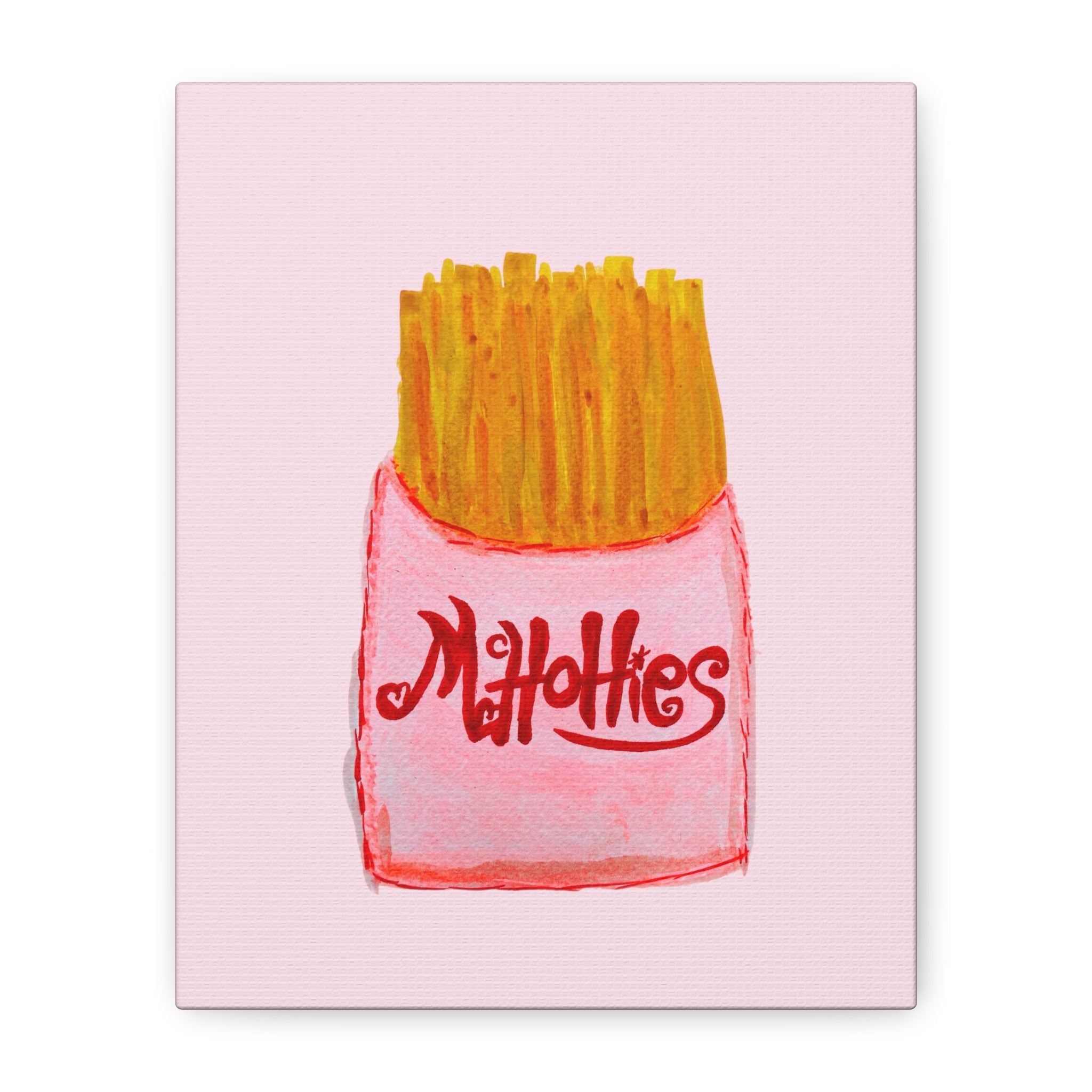 McHottie's Fresh French Fries Matte Wall Art Canvas