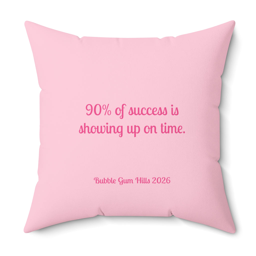 "Get Your Pretty Ass To Class!" Dorm Room College Gift Pink Motivational Decorative Pillow