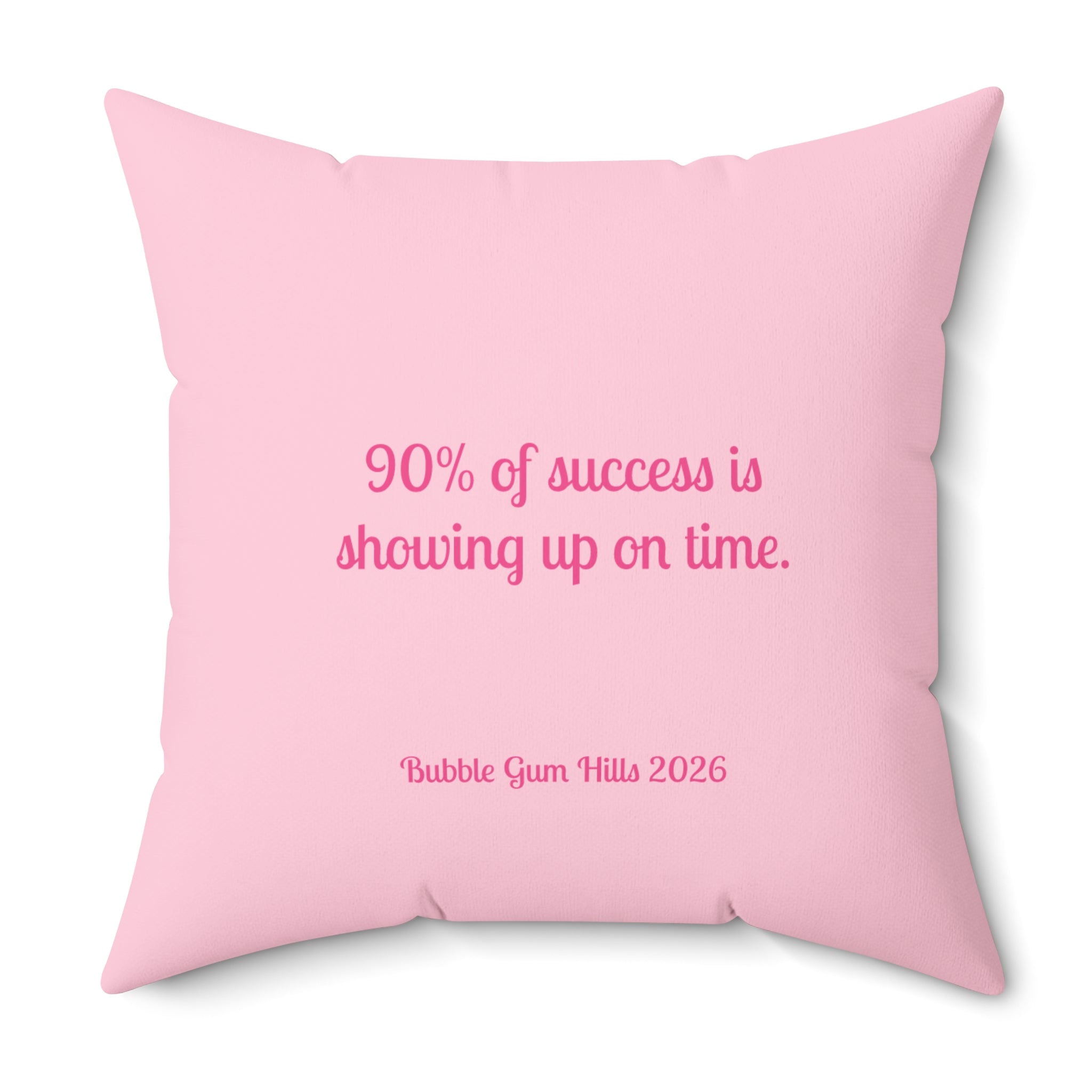 "Get Your Pretty Ass To Class!" Dorm Room College Gift Pink Motivational Decorative Pillow