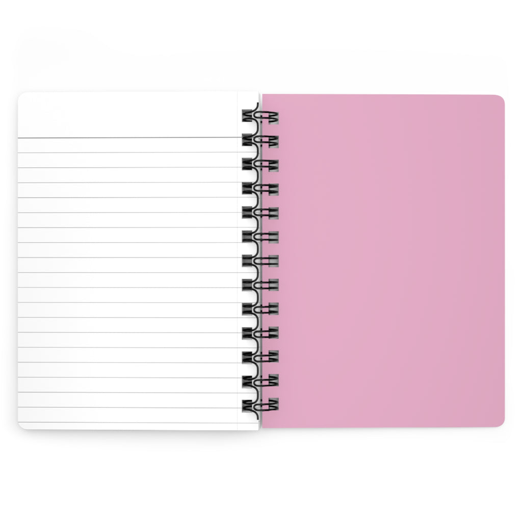 Joyful Dancing Pup with Hearts  — Spiral Notebook