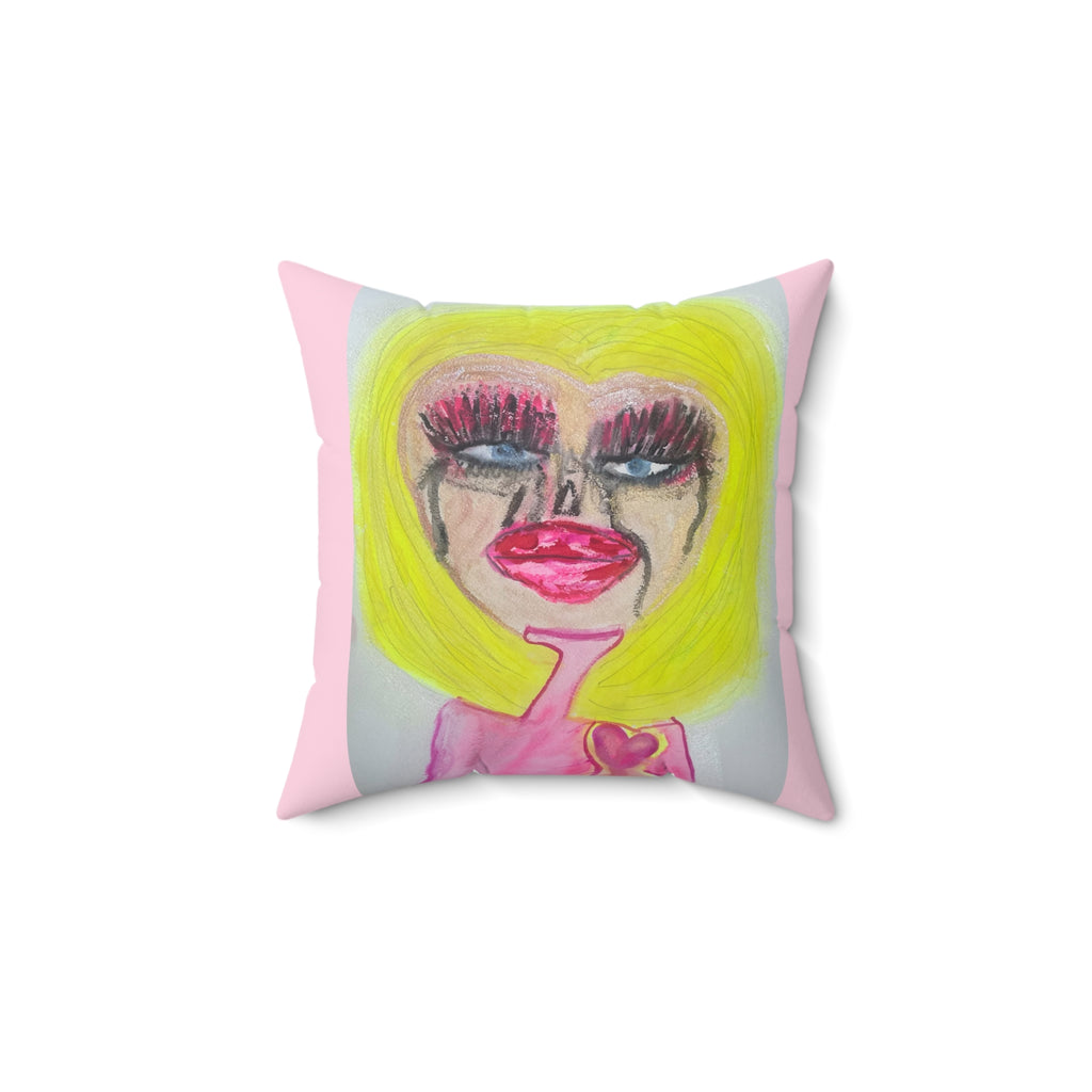 "The Gals" Abstract Portrait Decorative Pillow — 2 Sided Throw Pillow