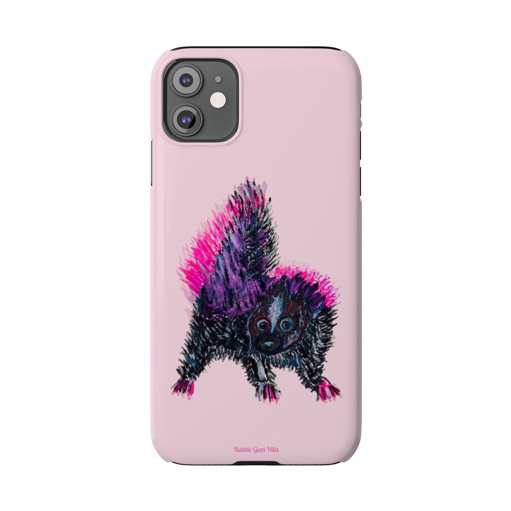 Pink Baby Punk Skunk Slim Mobile Phone Case — Cute Retro Animal Phone Cover