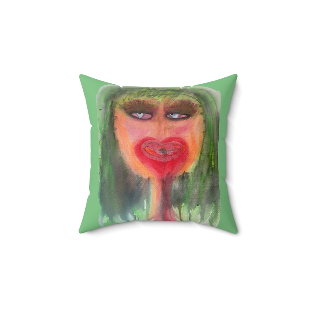 "The Gals" Abstract Portrait Decorative Pillow — 2 Sided Throw Pillow