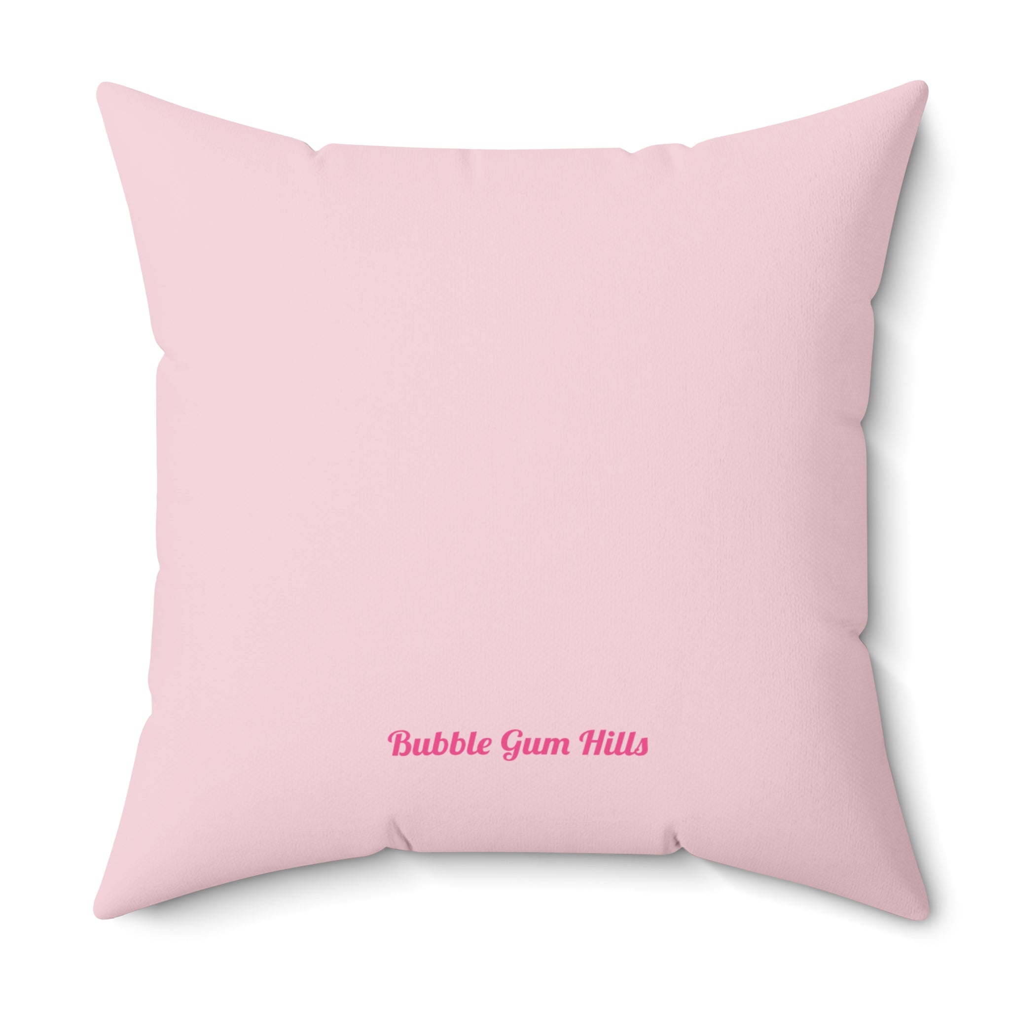 Brown French Bulldog Sleeping - Pink Decorative Throw Pillow