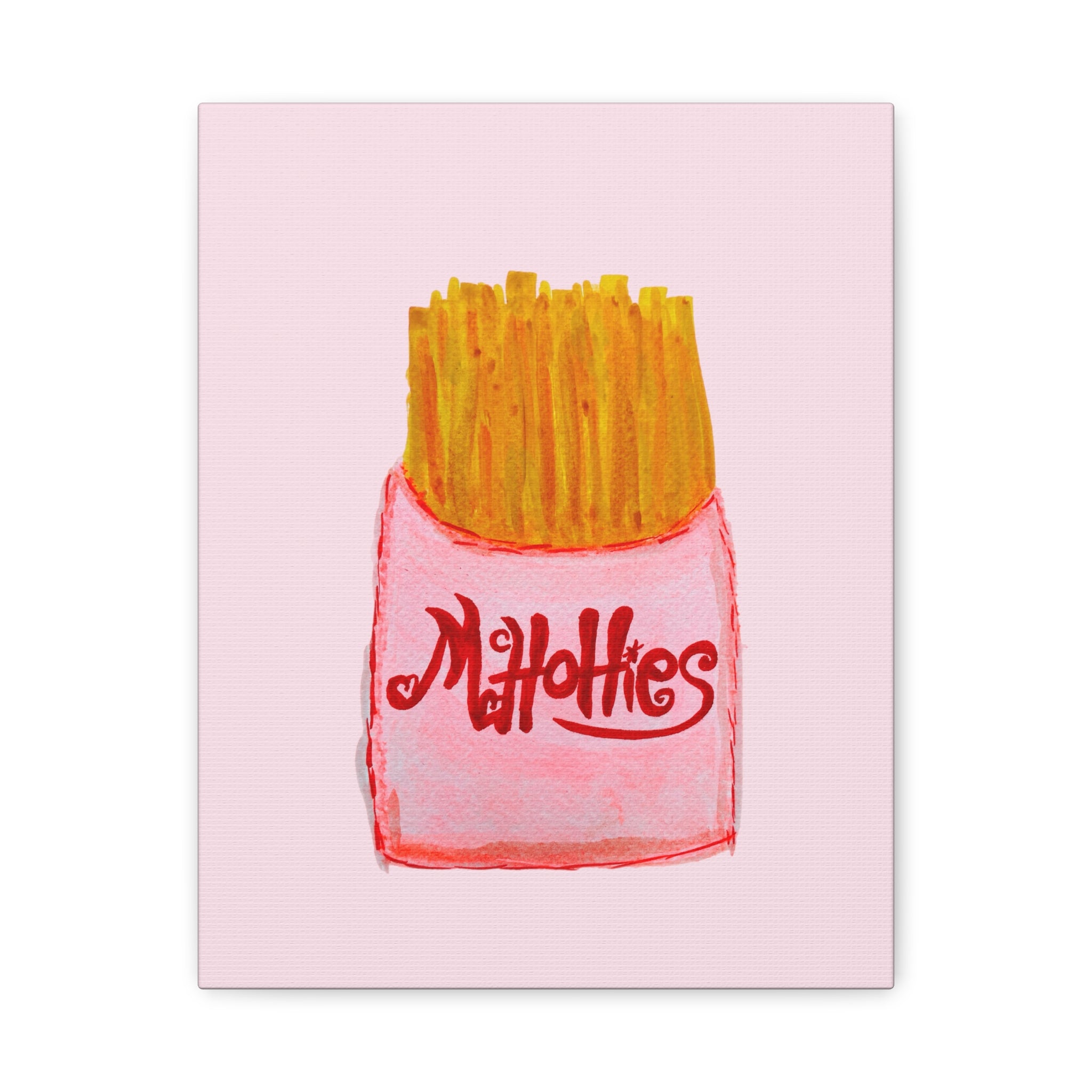 McHottie's Fresh French Fries Matte Wall Art Canvas