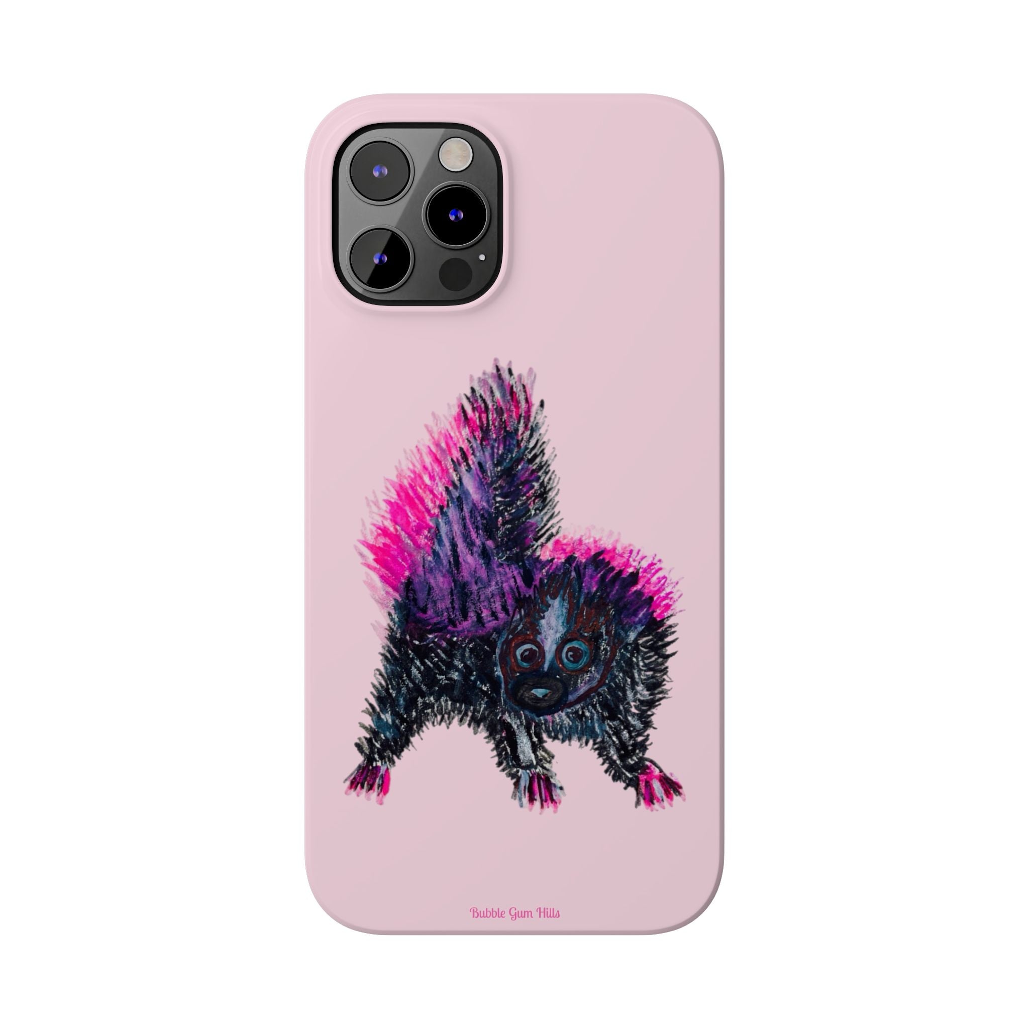 Pink Baby Punk Skunk Slim Mobile Phone Case — Cute Retro Animal Phone Cover