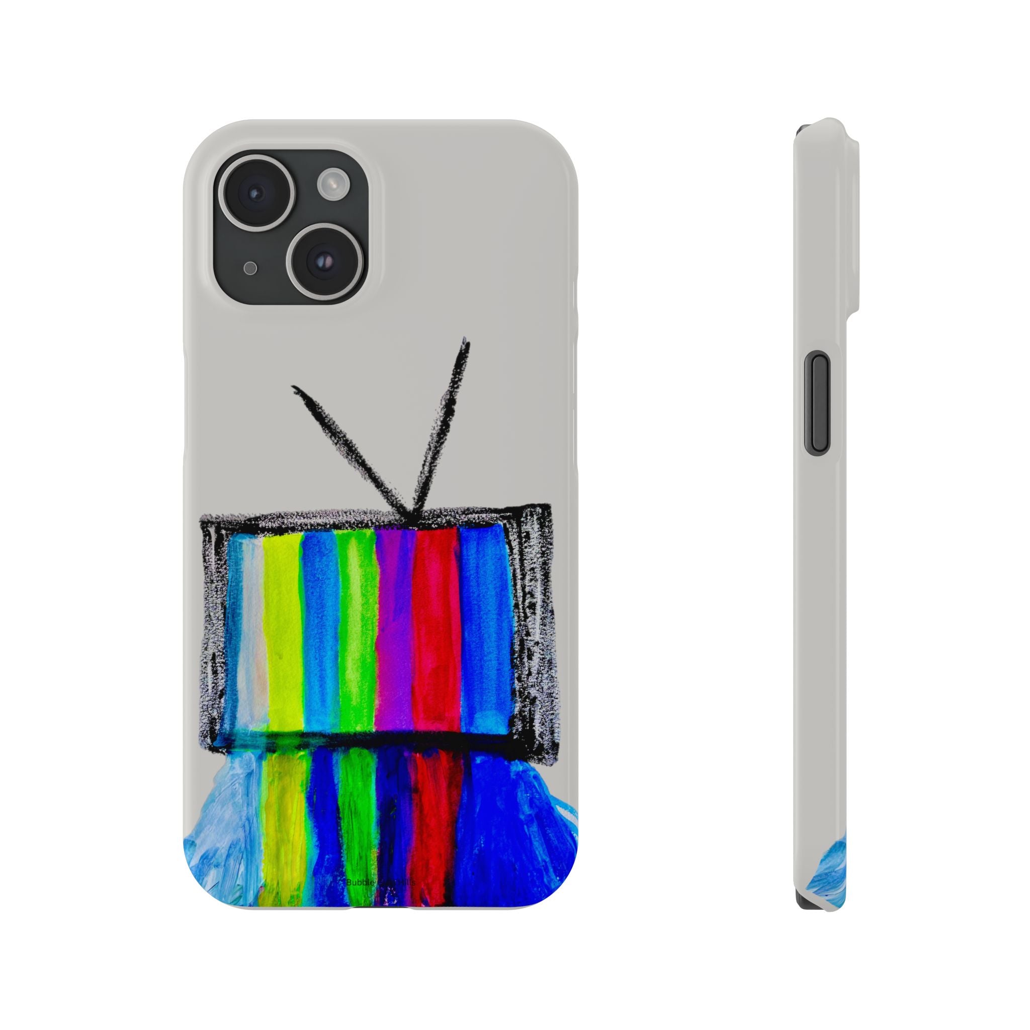 Retro Color Bar Melting TV  SMTP—  Slim Mobile iPhone Case